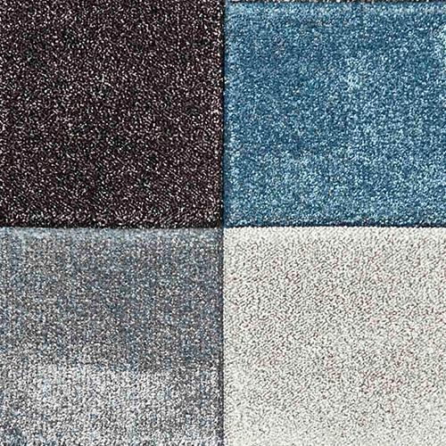 Cubo Rug in Blue/Grey on Furniture Village