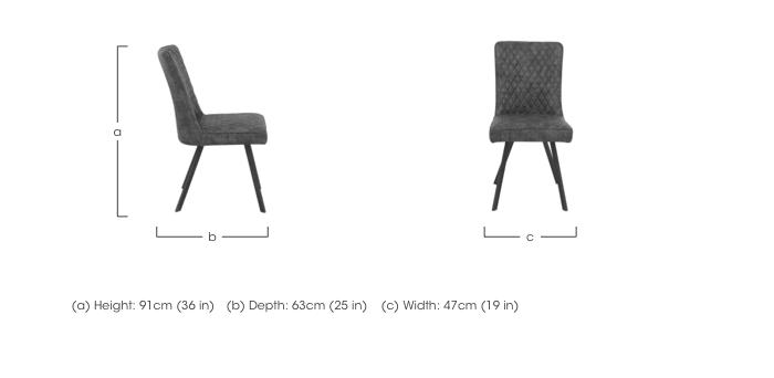 Earth Pair of Dining Chairs in  on Furniture Village