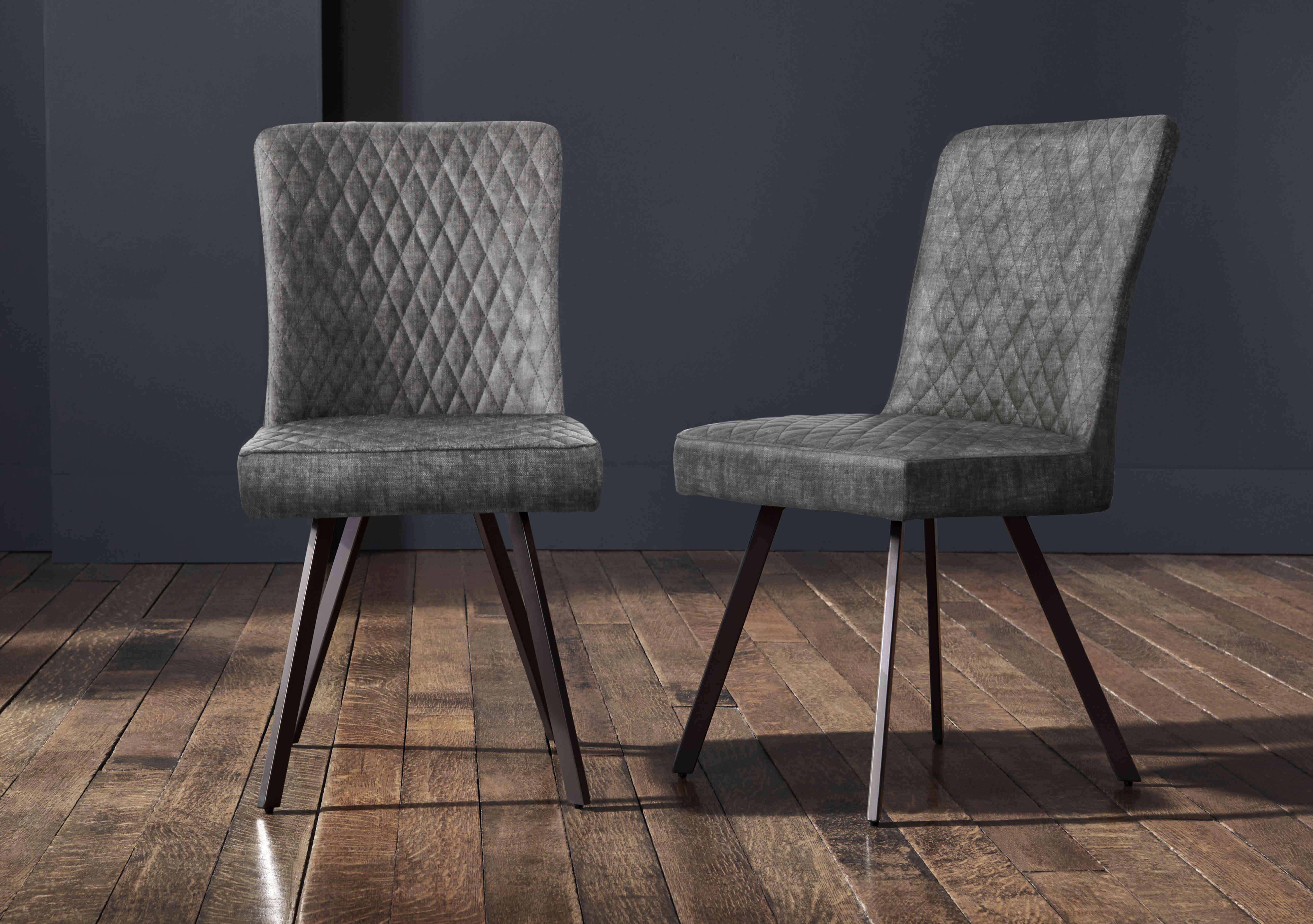 Earth Pair of Dining Chairs in  on Furniture Village