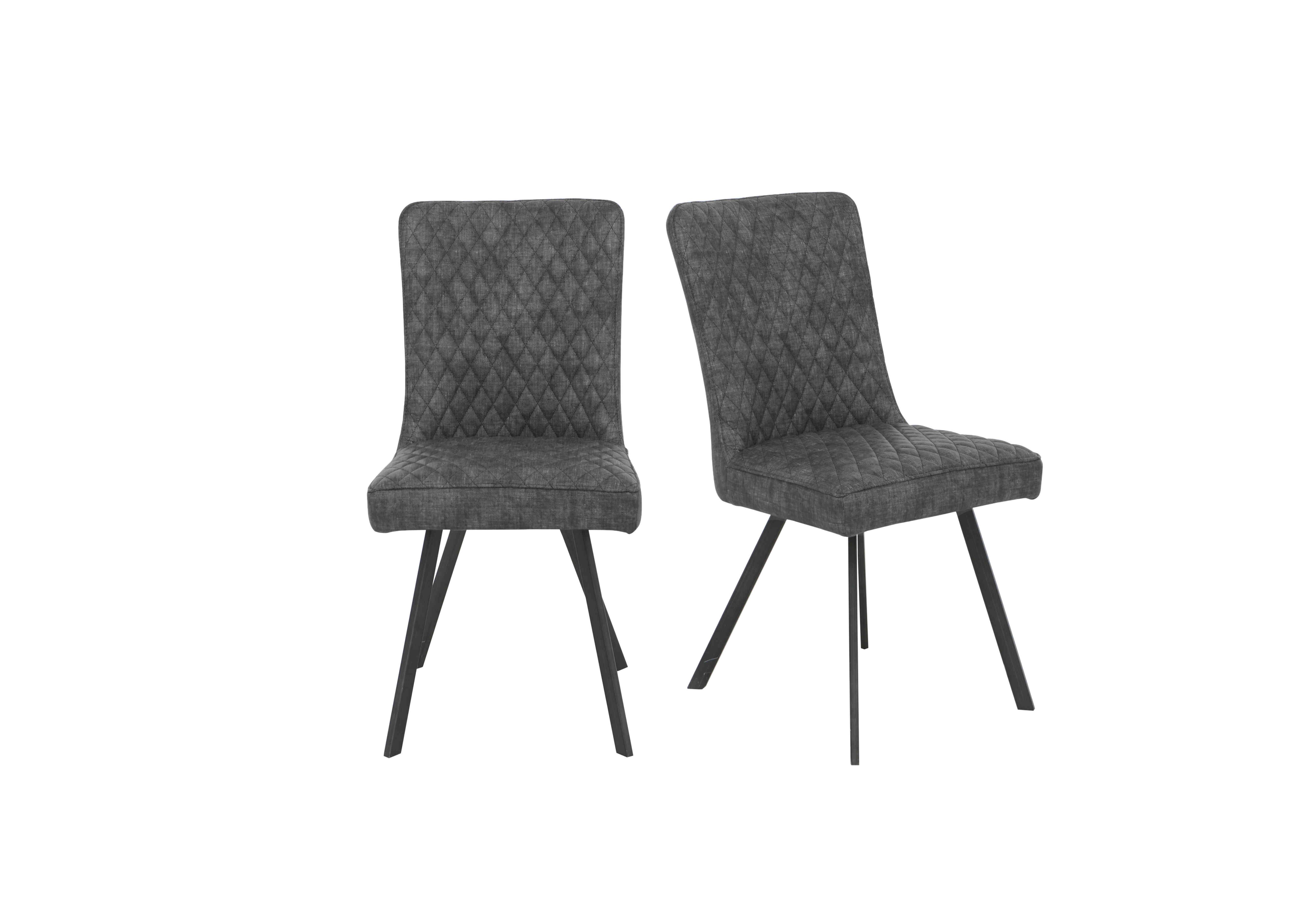 Earth Pair of Dining Chairs in Graphite on Furniture Village