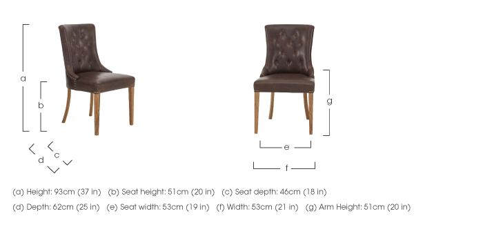Pattern Pair of Scoop Dining Chairs in  on Furniture Village