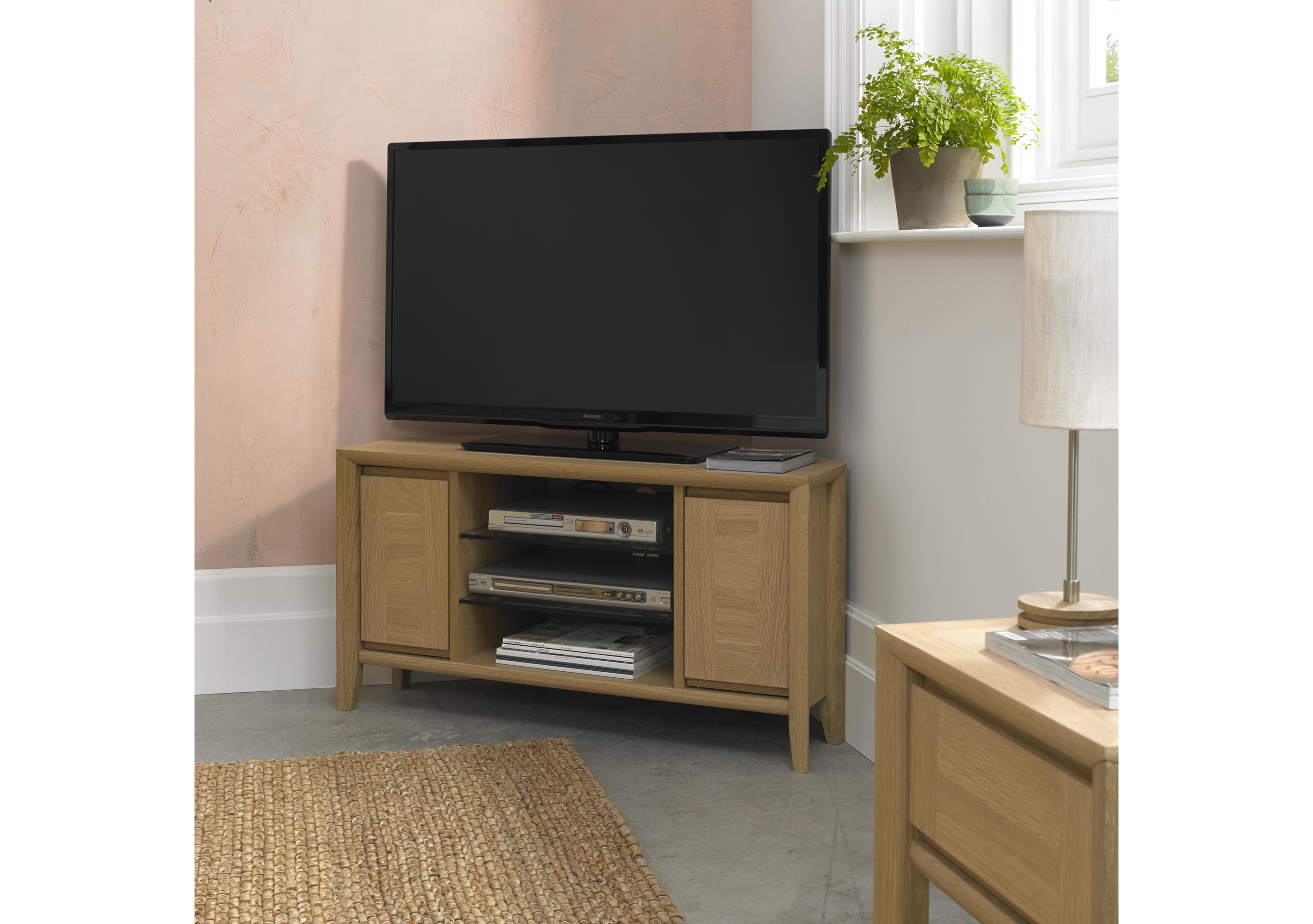 Duplex Corner Entertainment Unit in  on Furniture Village