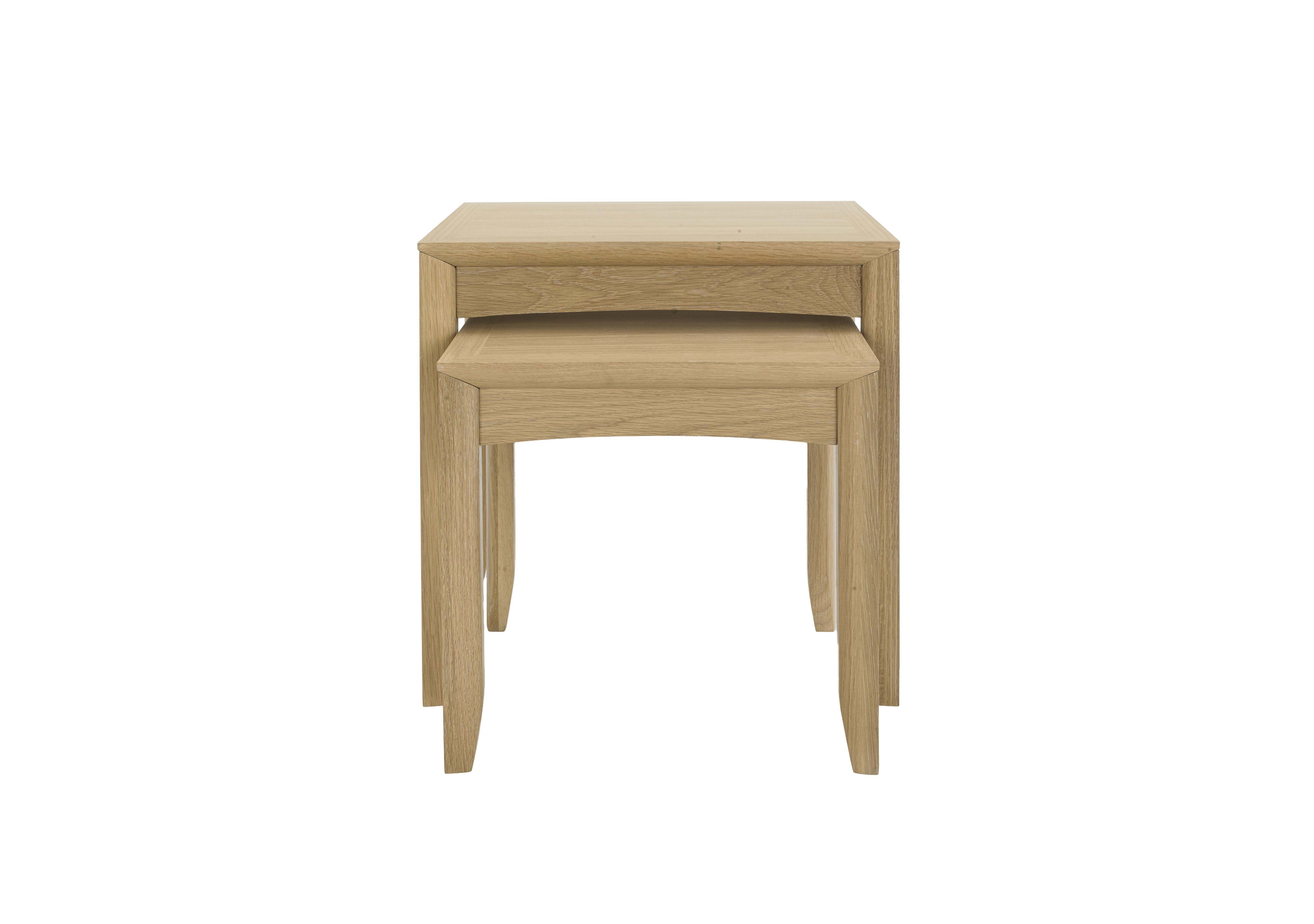 Duplex Nest of Tables in Oak on Furniture Village