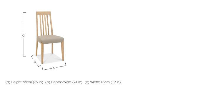 Duplex Pair of Tall Slatted-back Dining Chairs in  on Furniture Village