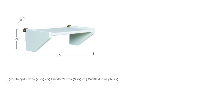 Nexus Narrow Clip-on Shelf in  on Furniture Village