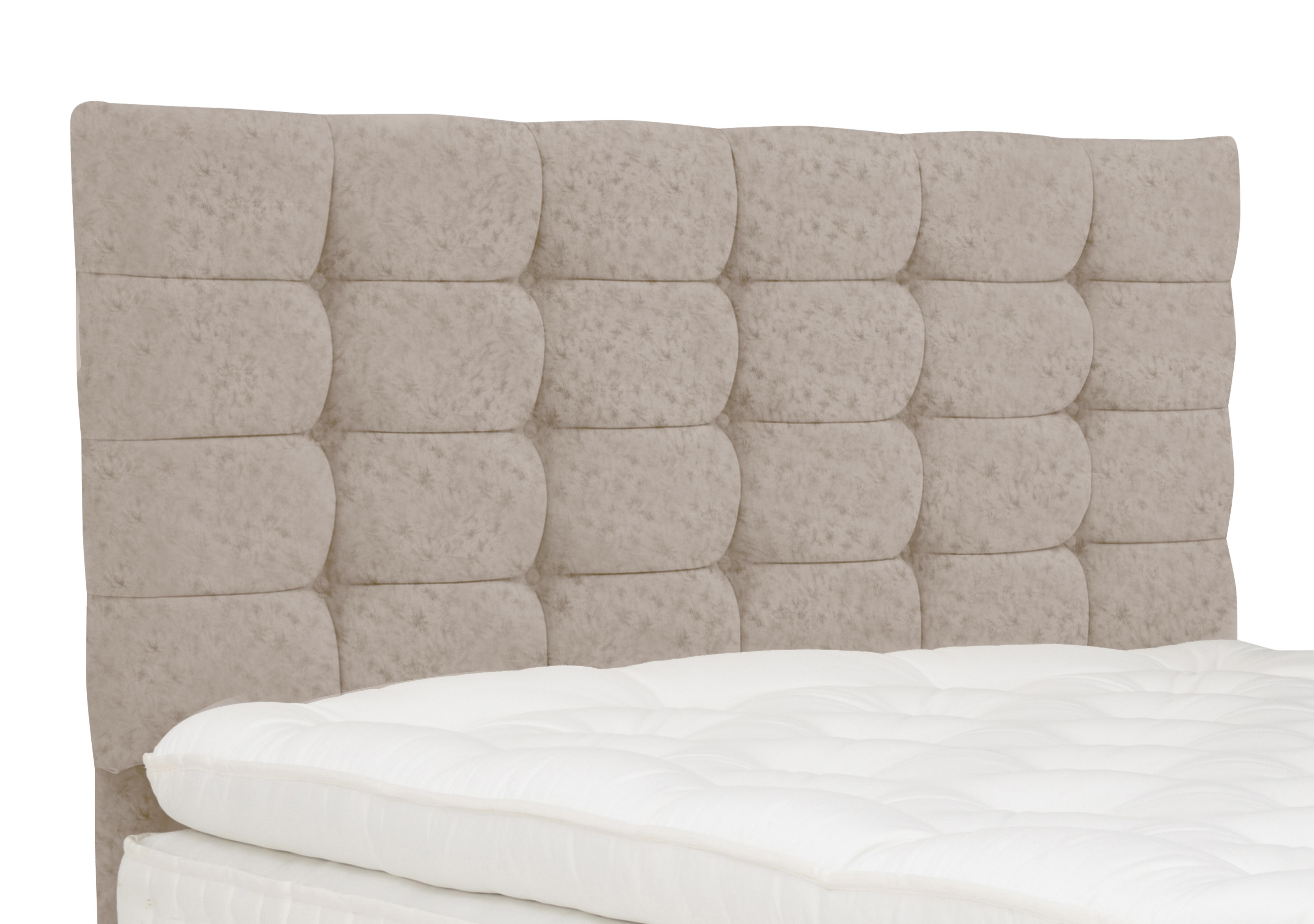 Clover Floor Standing Headboard in Opal Vellum on Furniture Village