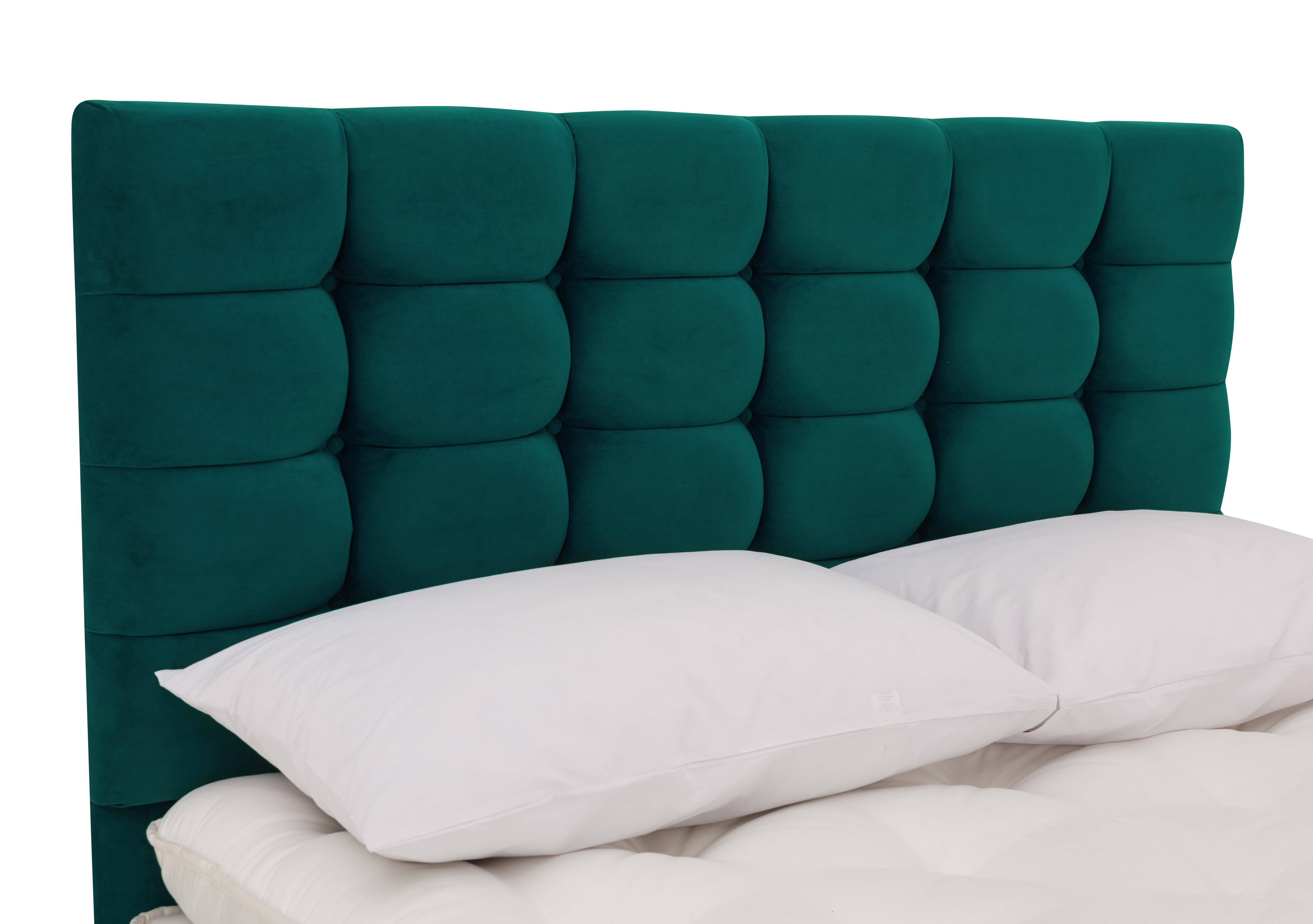 Clover Floor Standing Headboard in Seven Emerald on Furniture Village