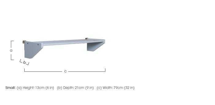 Nexus Wide Clip-On Shelf in  on Furniture Village