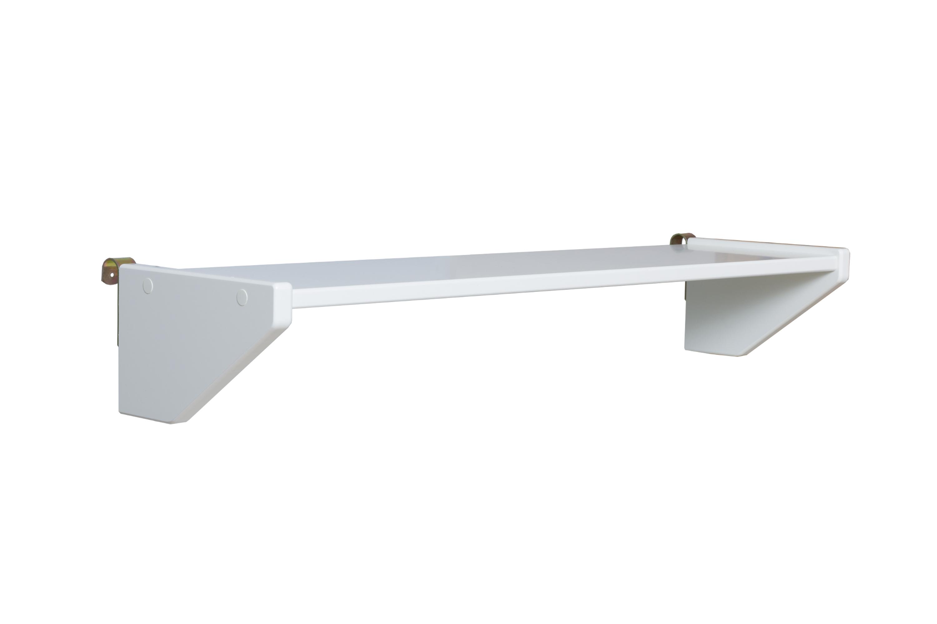 Nexus Wide Clip-On Shelf in White on Furniture Village