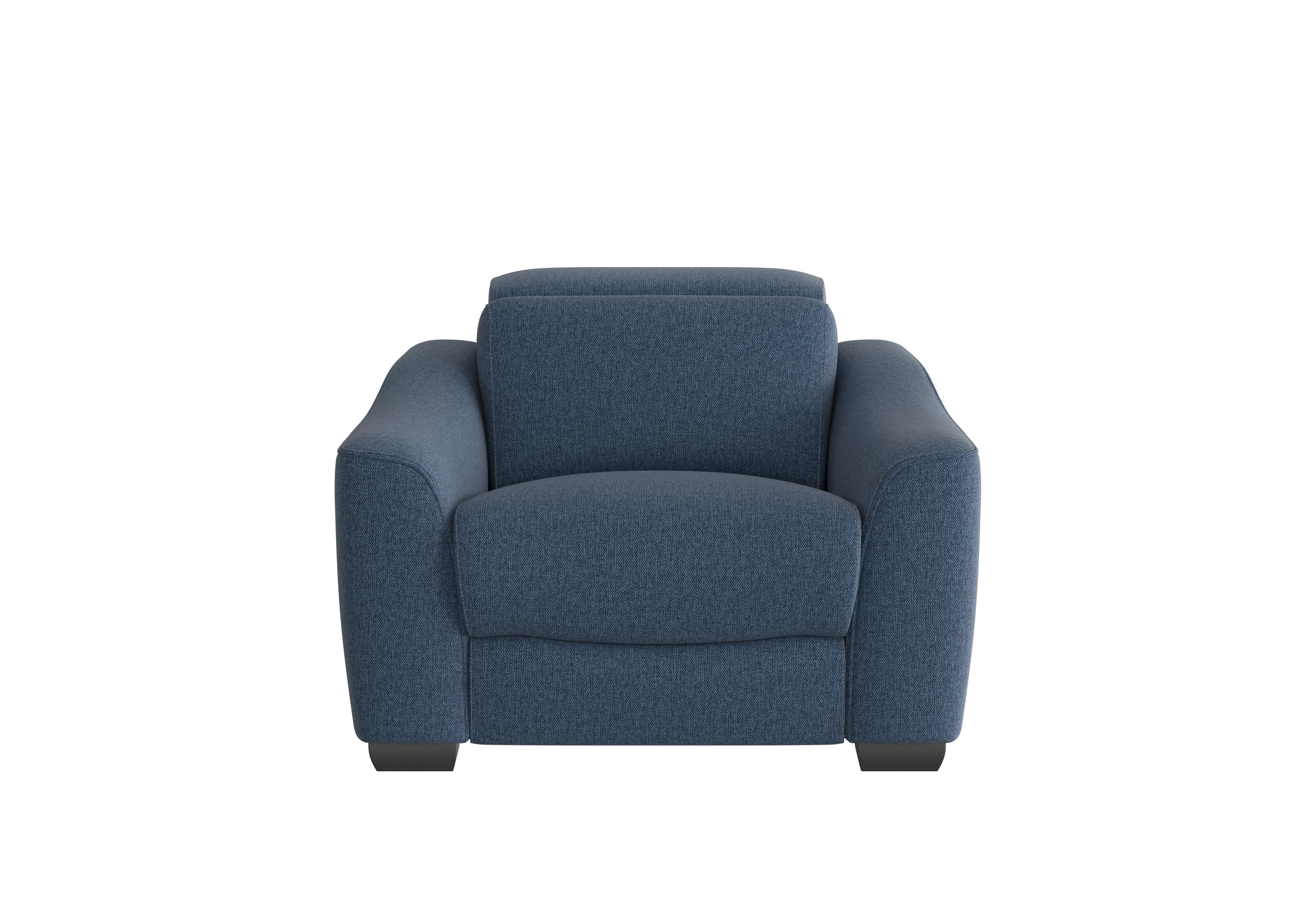 Xavier Fabric Armchair in Fab-Blt-R38 Blue on Furniture Village