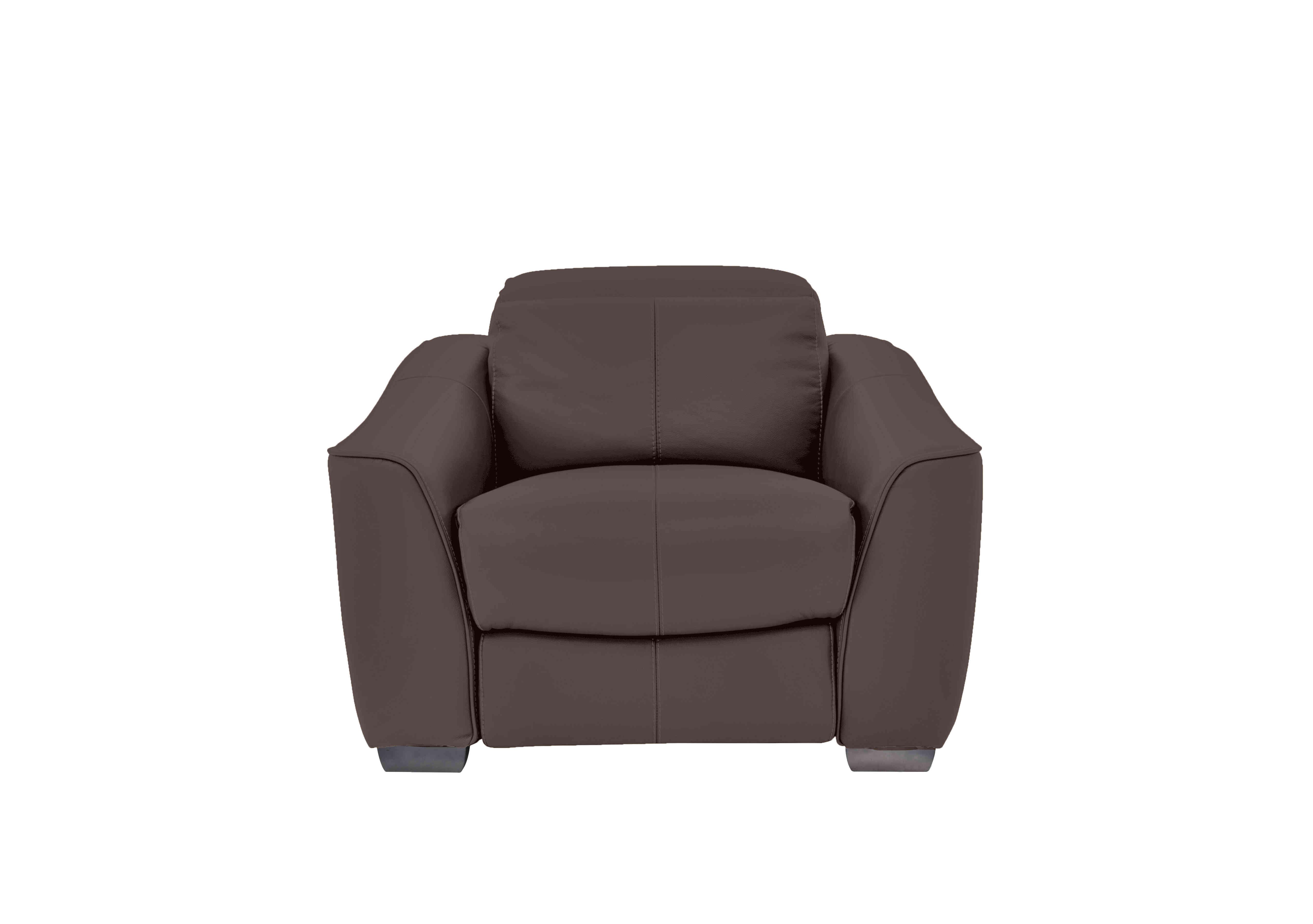 Xavier Leather Armchair in Nw-512e Cacao on Furniture Village