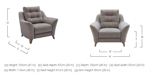 Pip Fabric Armchair Ex-showroom model in  on Furniture Village