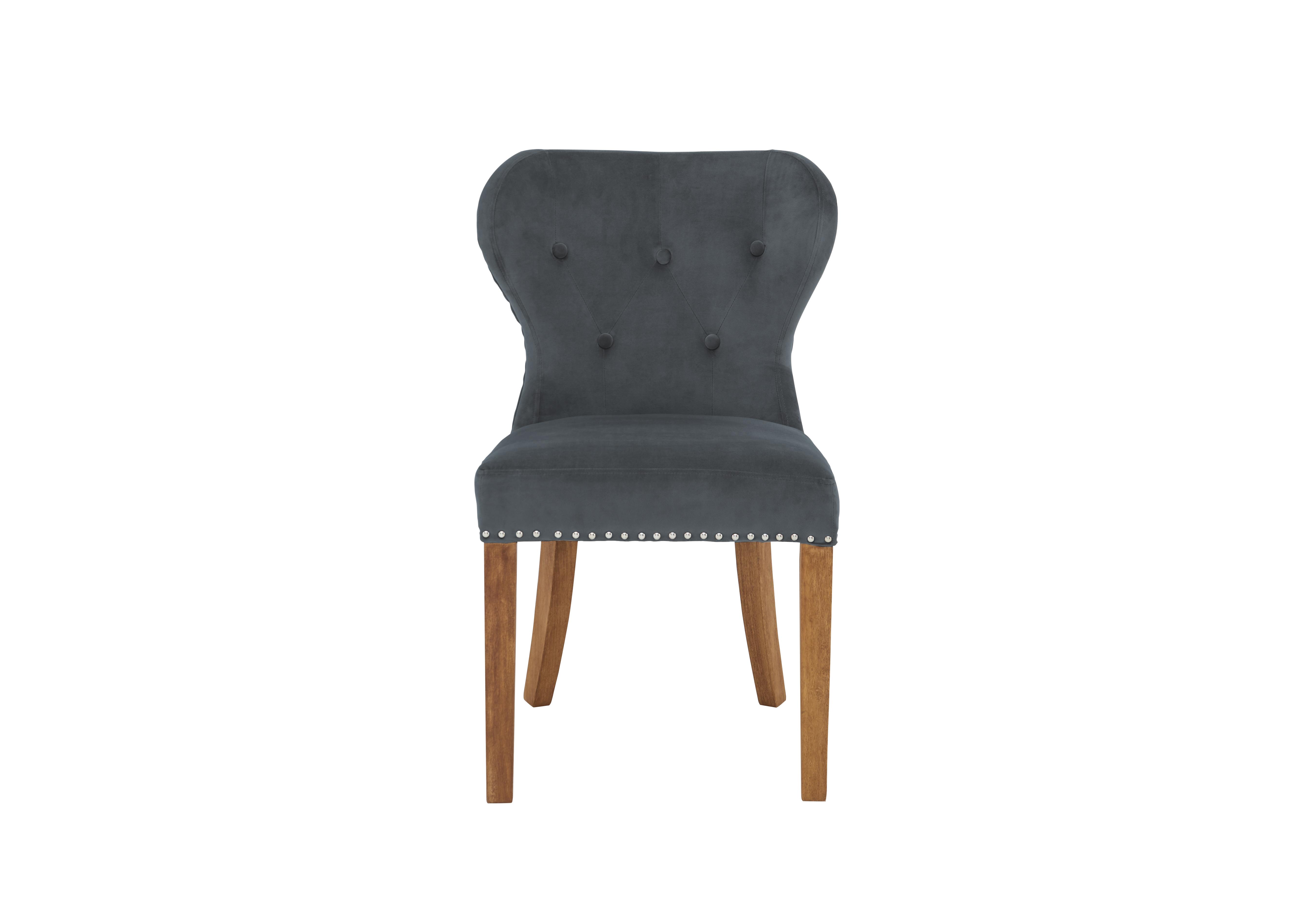 Chennai Upholstered Dining Chair in Grey Chairs on Furniture Village