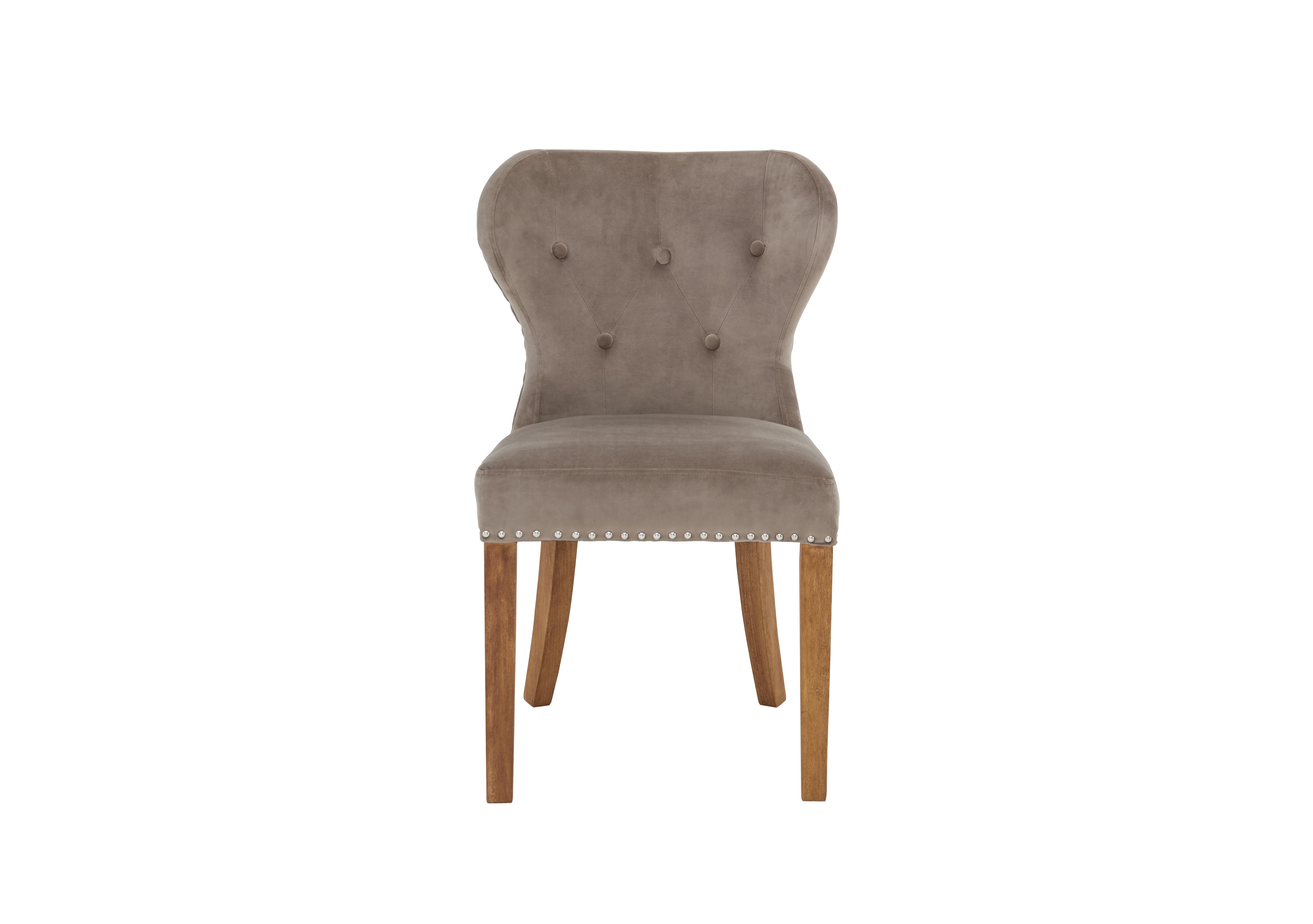 Chennai Upholstered Dining Chair in Taupe Chairs on Furniture Village