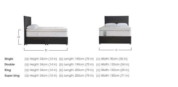 Latex Box Top 2800 Divan Set in  on Furniture Village