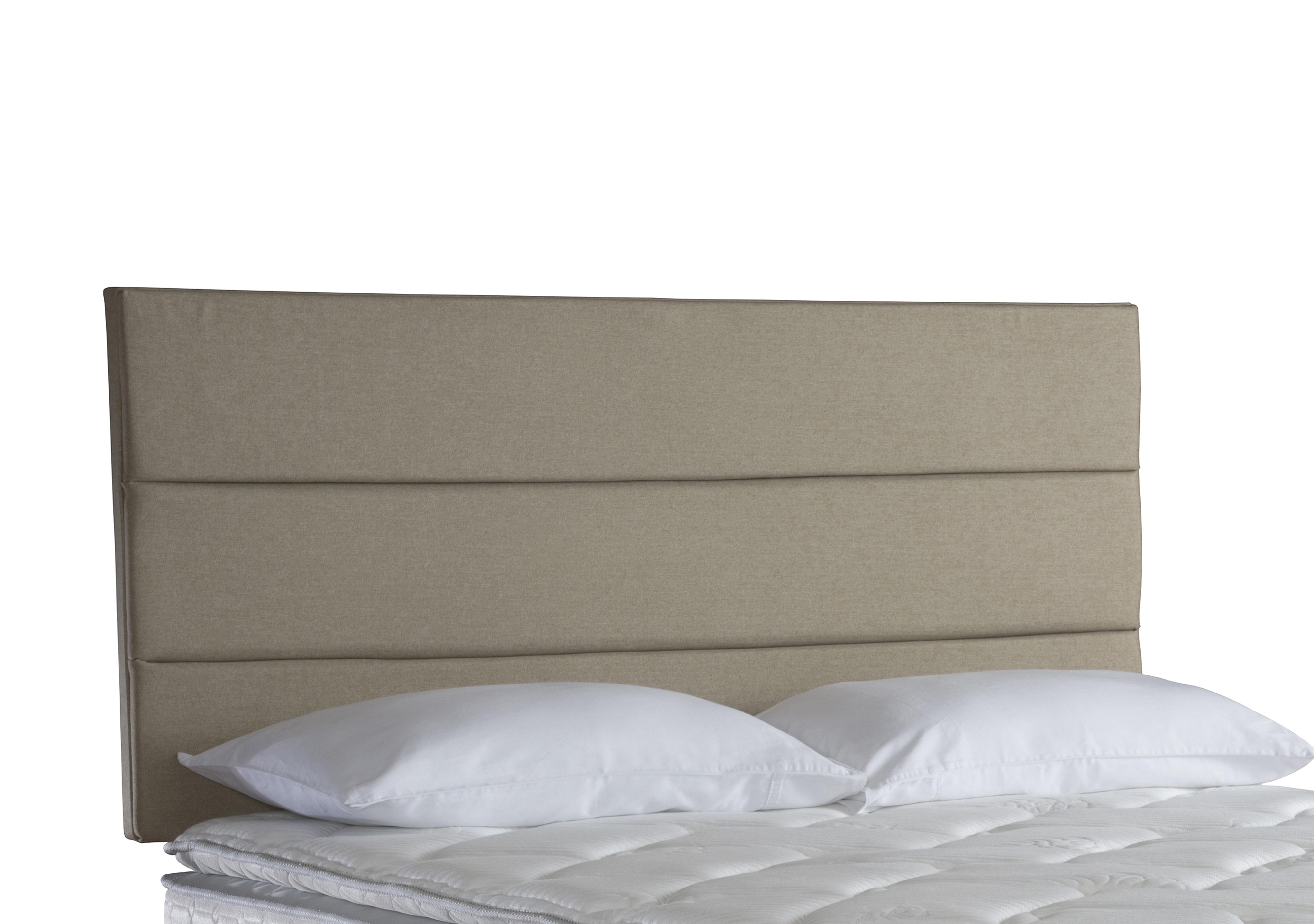 Bradley Strutted Headboard in Fawn on Furniture Village