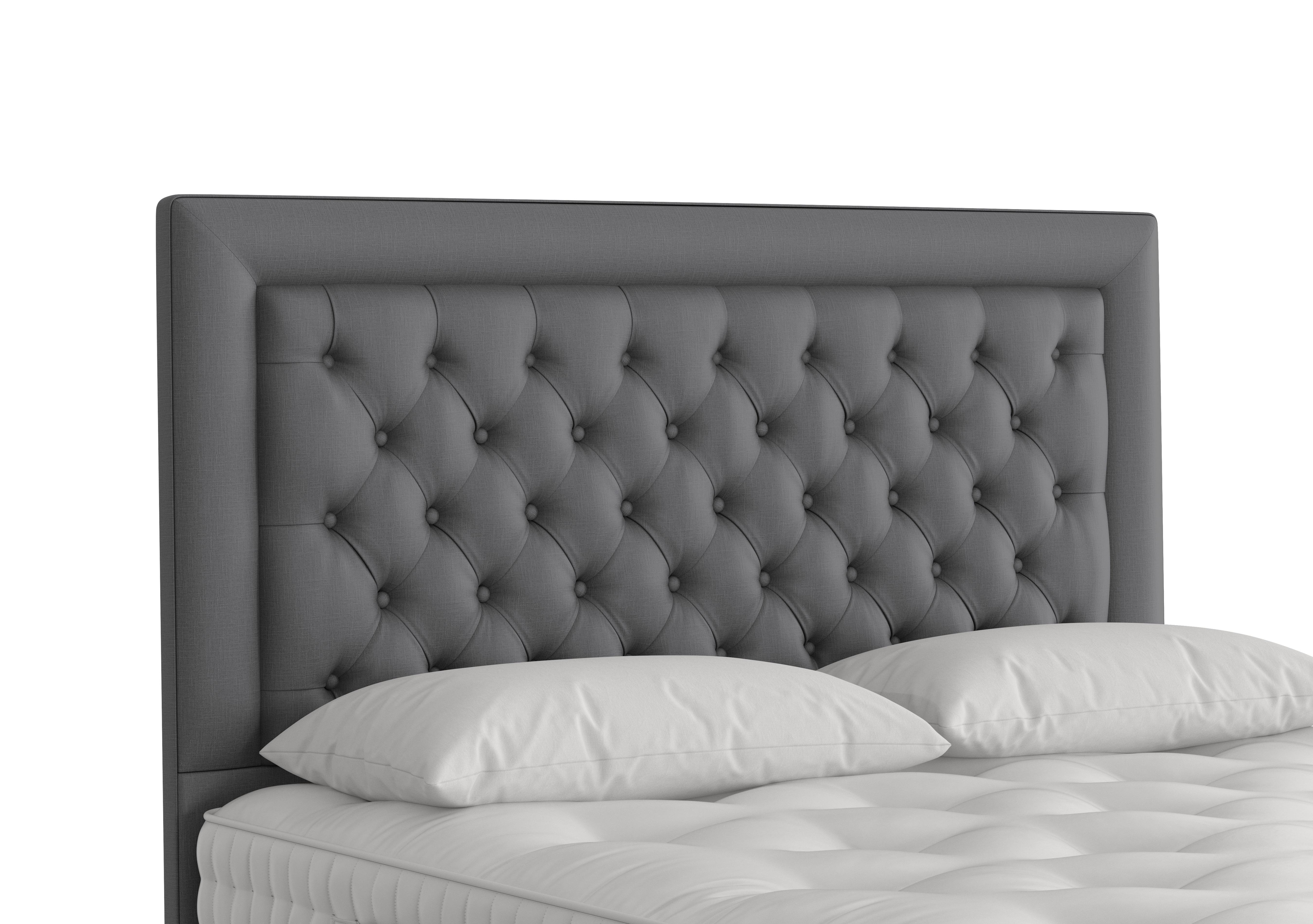 Harmonia Floor Standing Headboard in 2027 Gem Prussia on Furniture Village