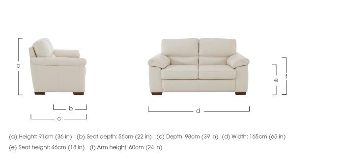 Rome 2 Seater Leather Sofa in  on Furniture Village