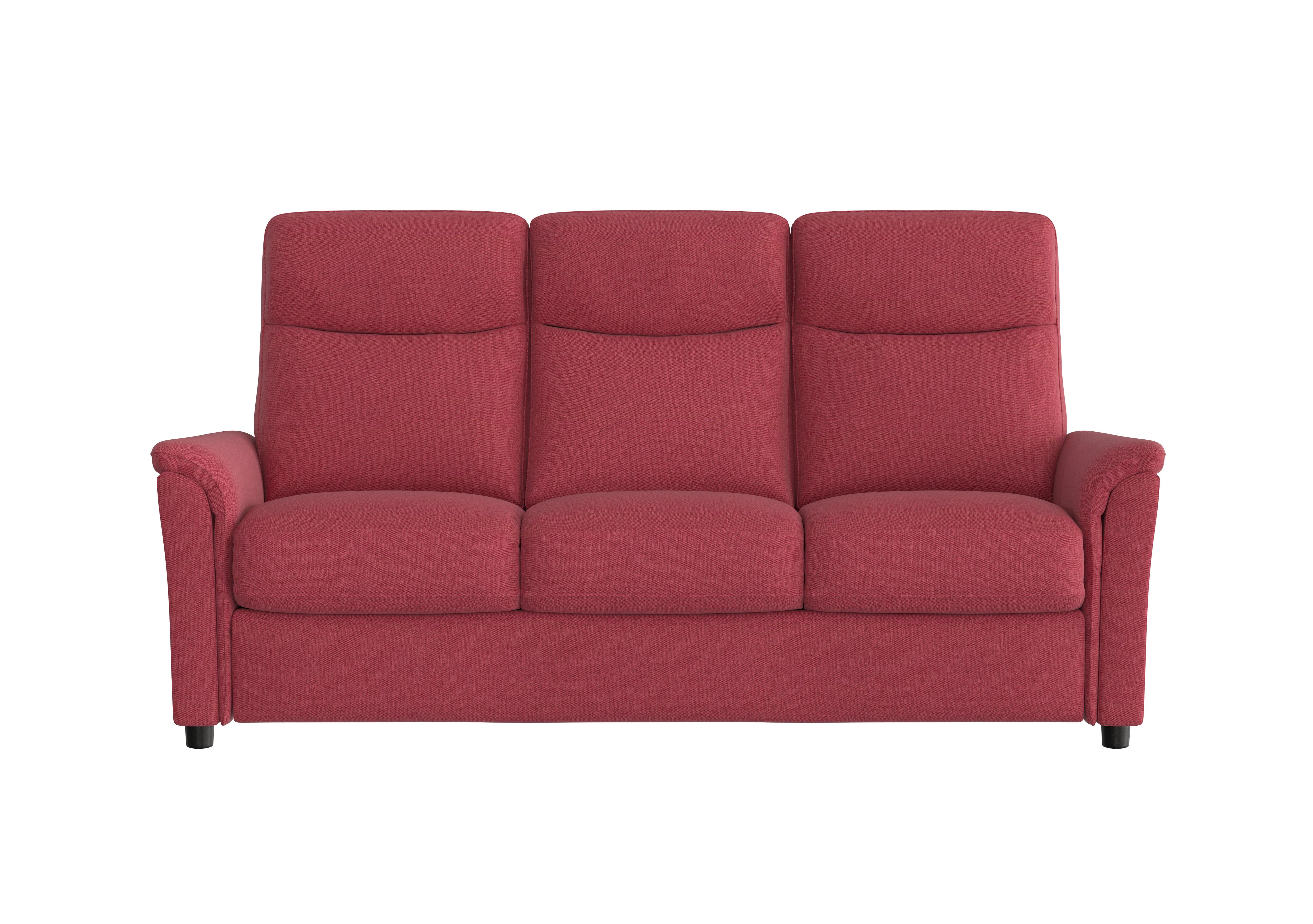 Piccolo 3 Seater Fabric Sofa in Fab-Blt-R29 Red on Furniture Village