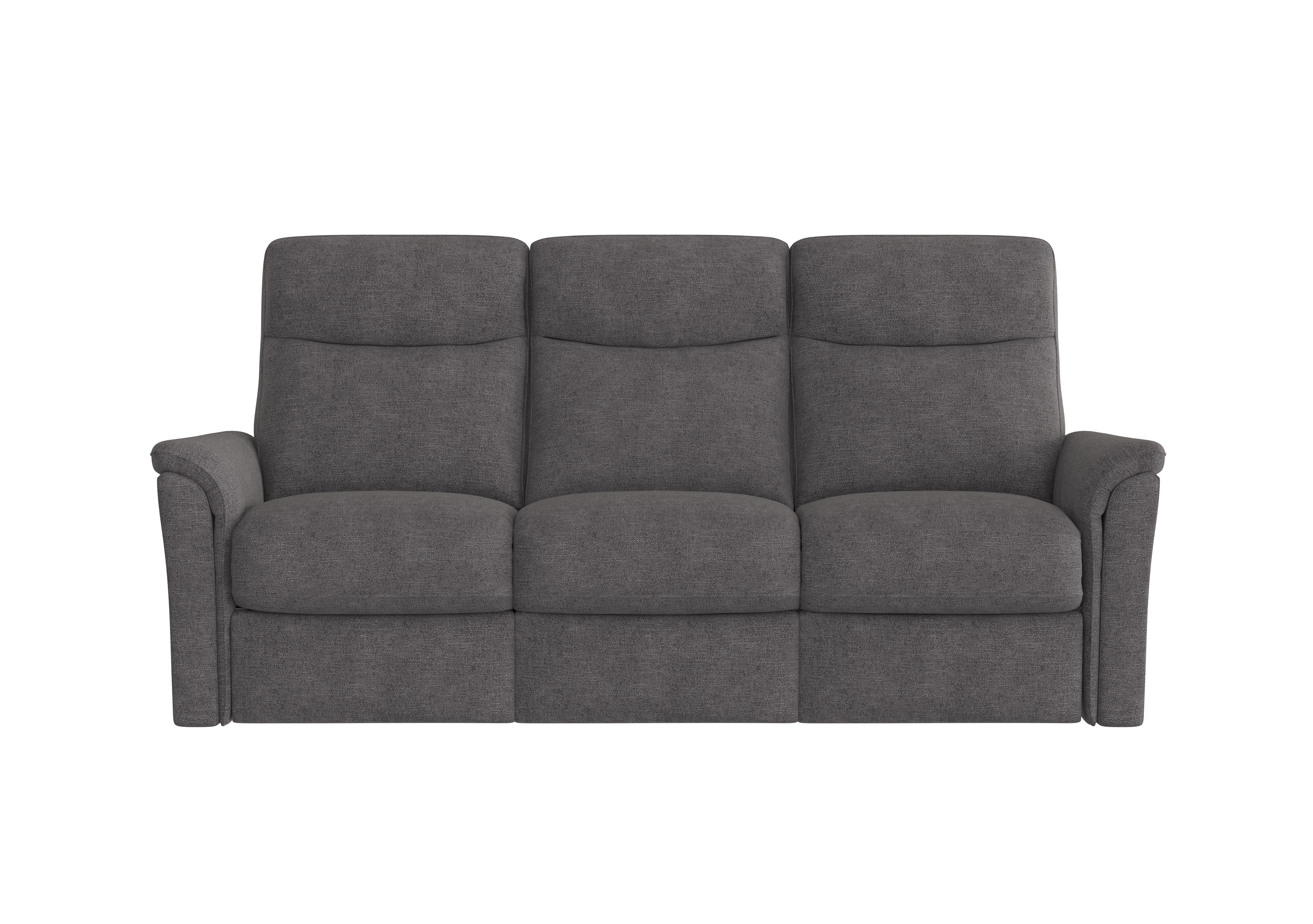 Piccolo 3 Seater Fabric Sofa in Fab-Meo-R25 Iron Grey on Furniture Village
