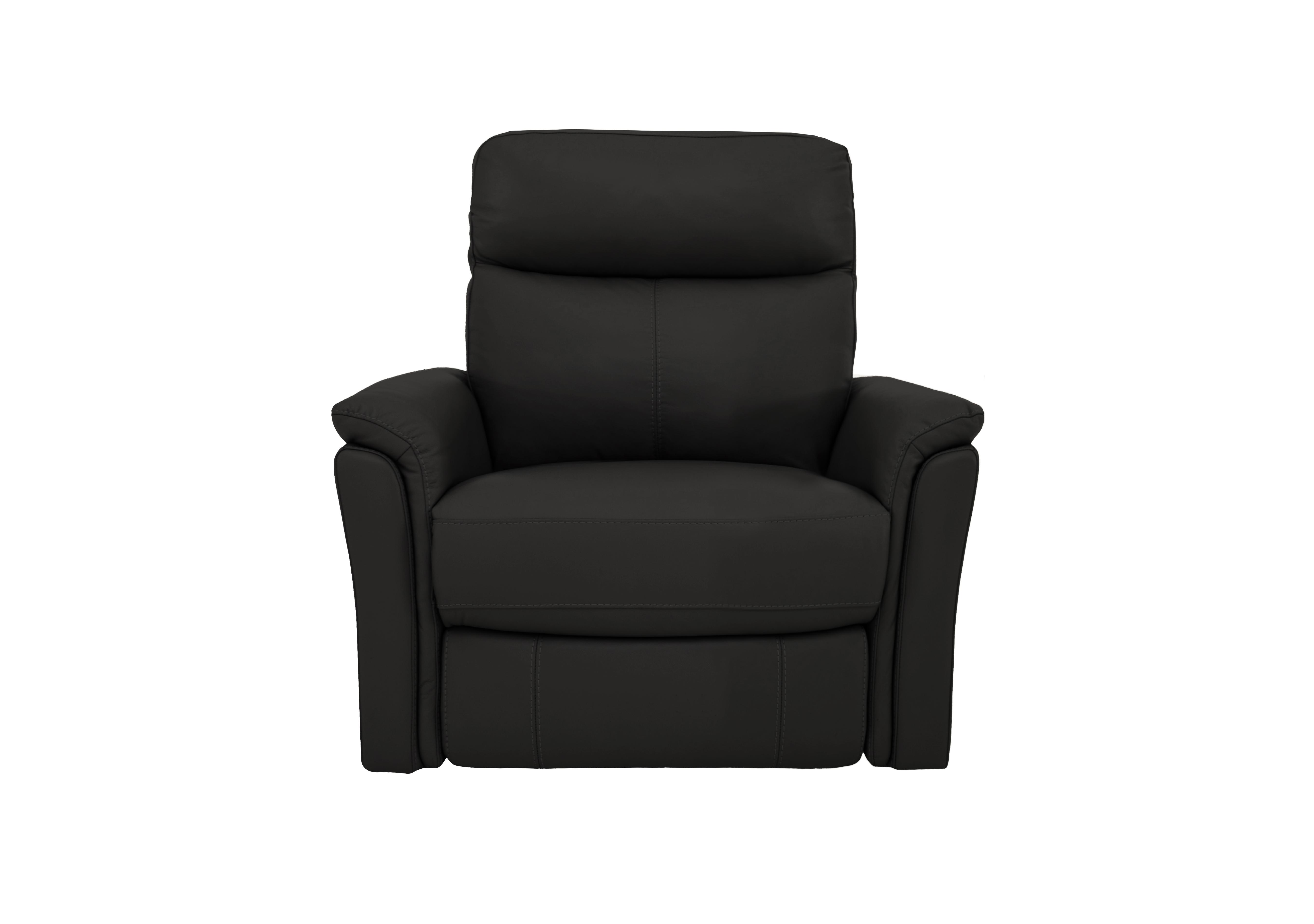 Compact Collection Piccolo Recliner Armchair in Bv-3500 Classic Black on Furniture Village