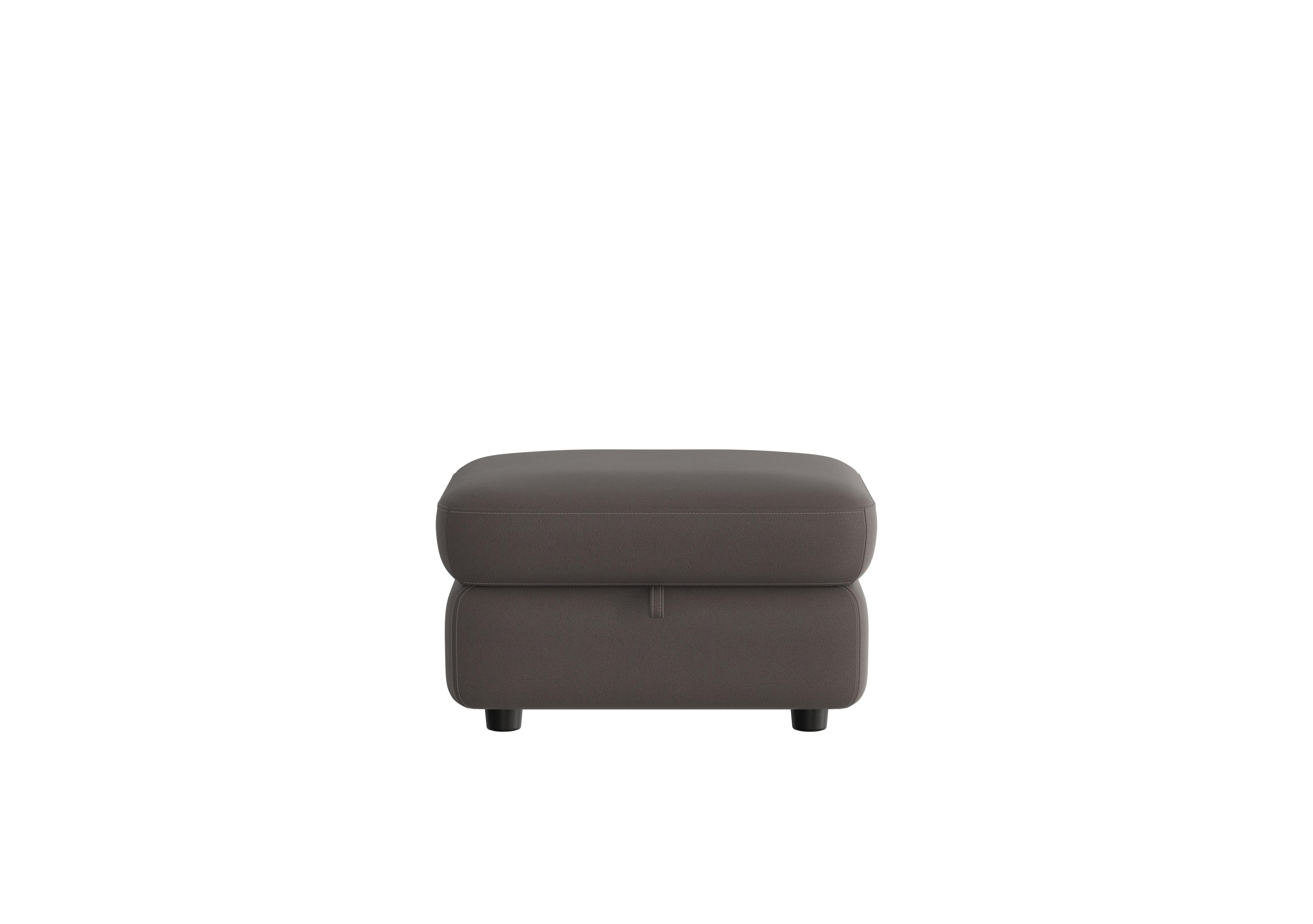 Compact Collection Piccolo Fabric Storage Footstool in Bfa-Blj-R16 Grey on Furniture Village