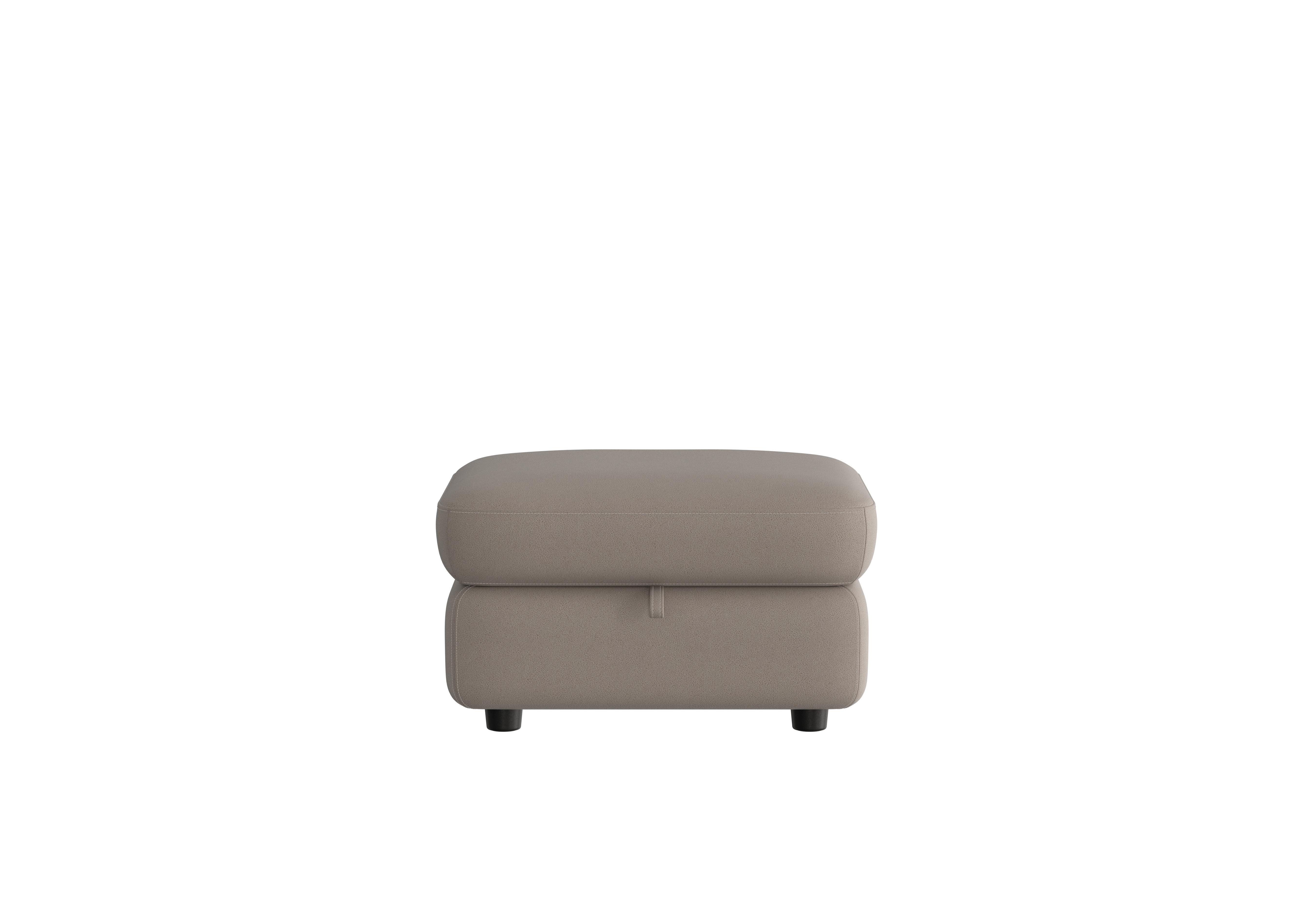 Compact Collection Piccolo Fabric Storage Footstool in Bfa-Blj-R946 Silver on Furniture Village