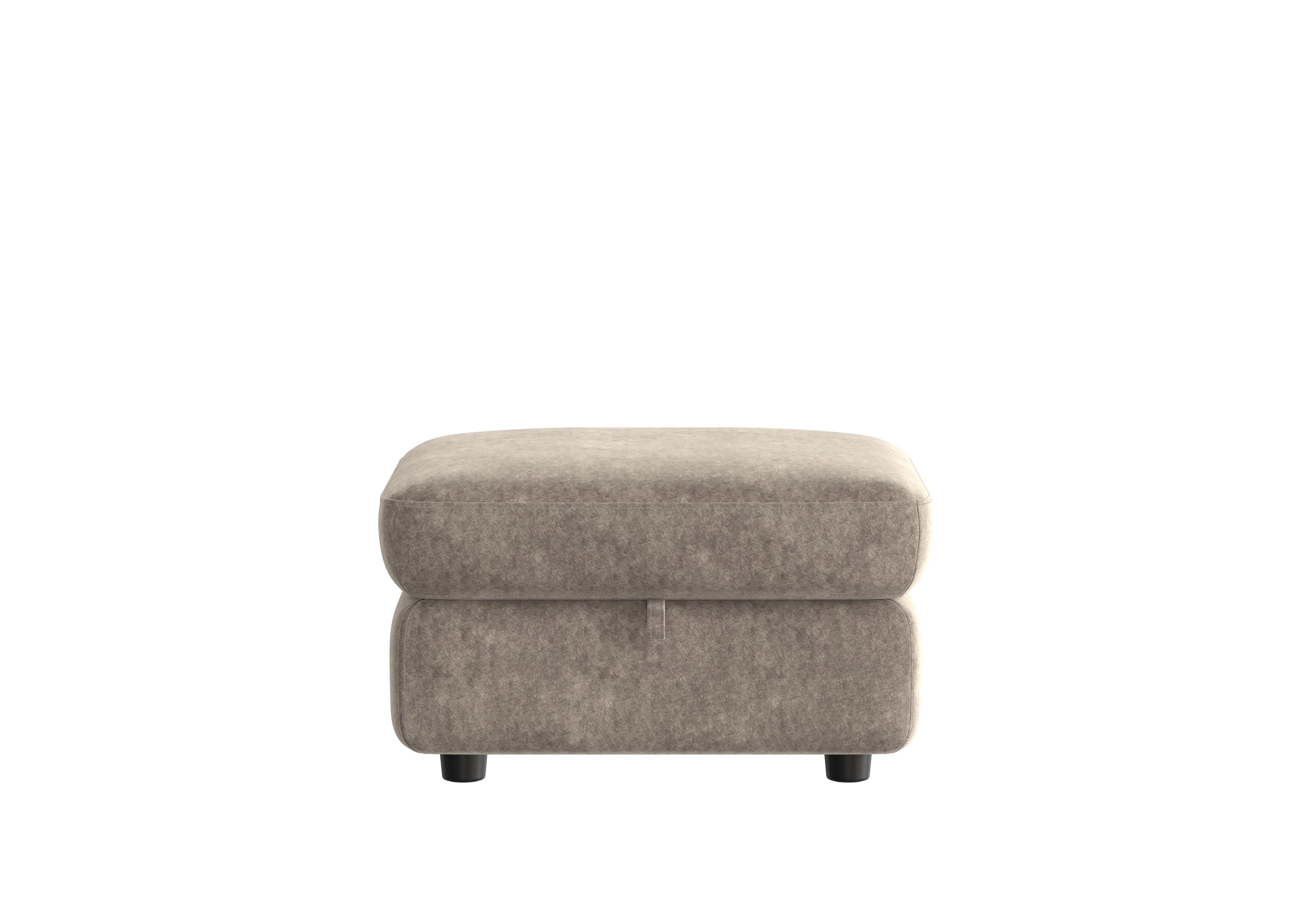 Compact Collection Piccolo Fabric Storage Footstool in Bfa-Bnn-R29 Fv1 Mink on Furniture Village
