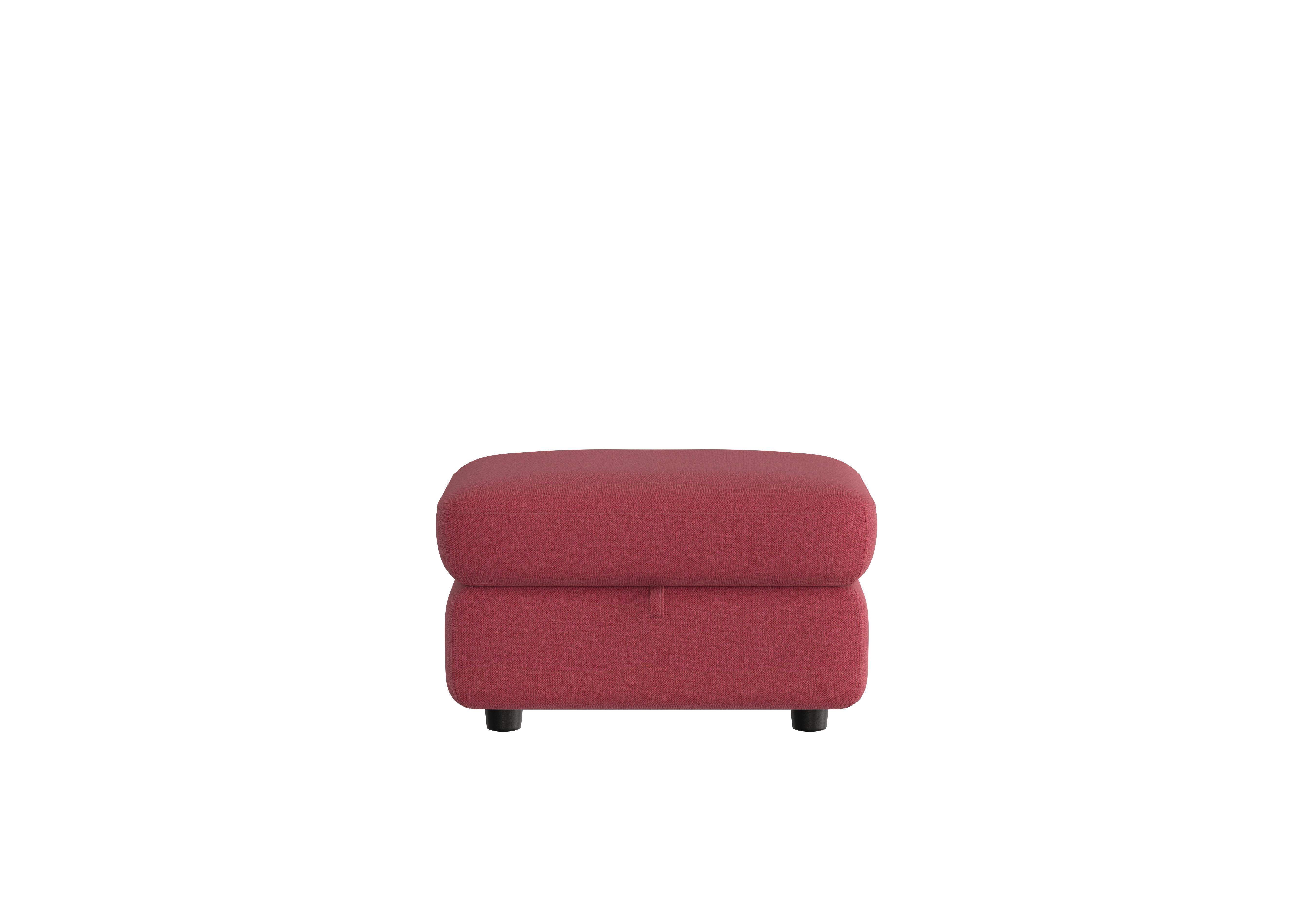 Compact Collection Piccolo Fabric Storage Footstool in Fab-Blt-R29 Red on Furniture Village