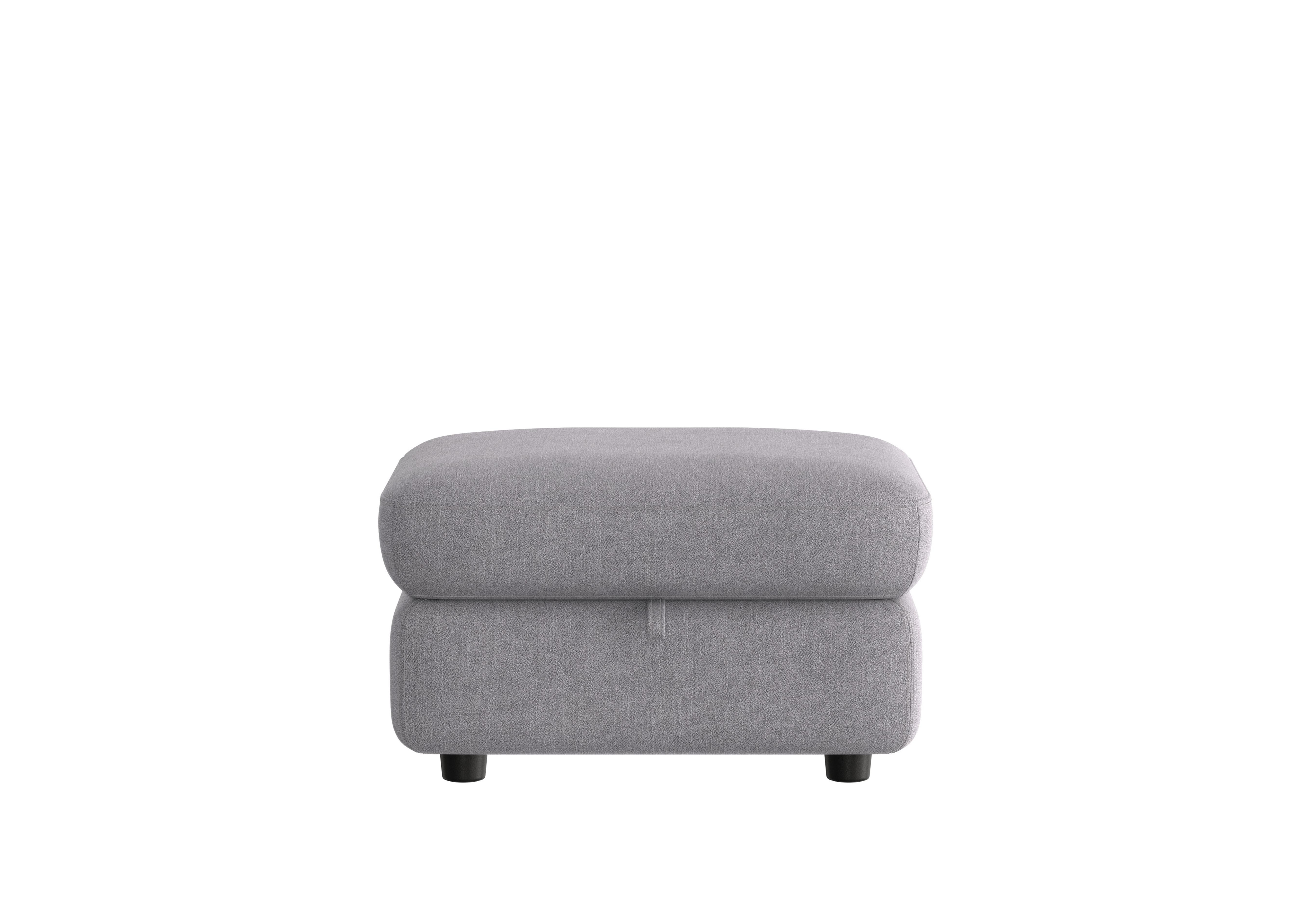 Compact Collection Piccolo Fabric Storage Footstool in Fab-Meo-R27 Pewter on Furniture Village