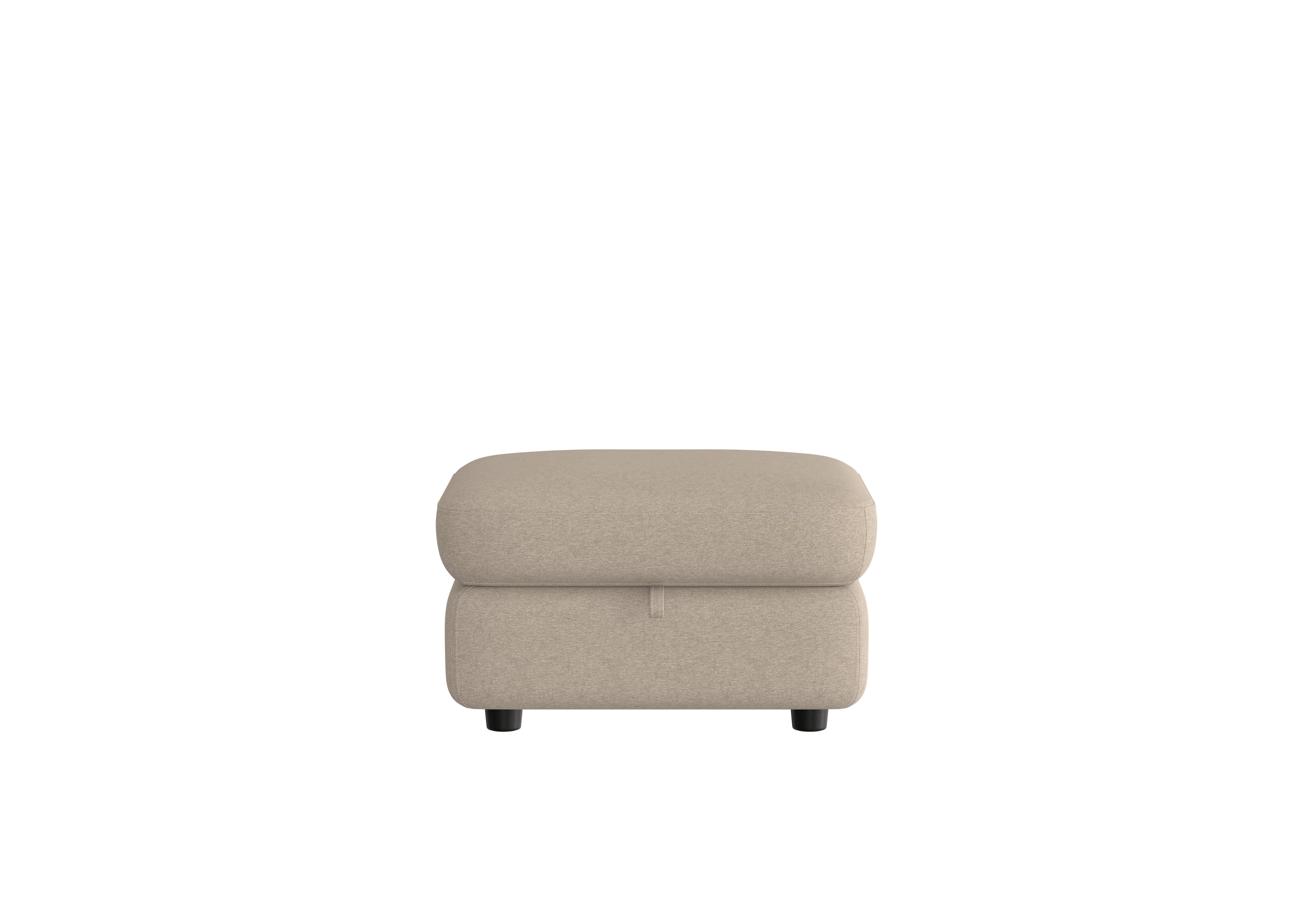 Compact Collection Piccolo Fabric Storage Footstool in Fab-Ska-R28 Beige on Furniture Village