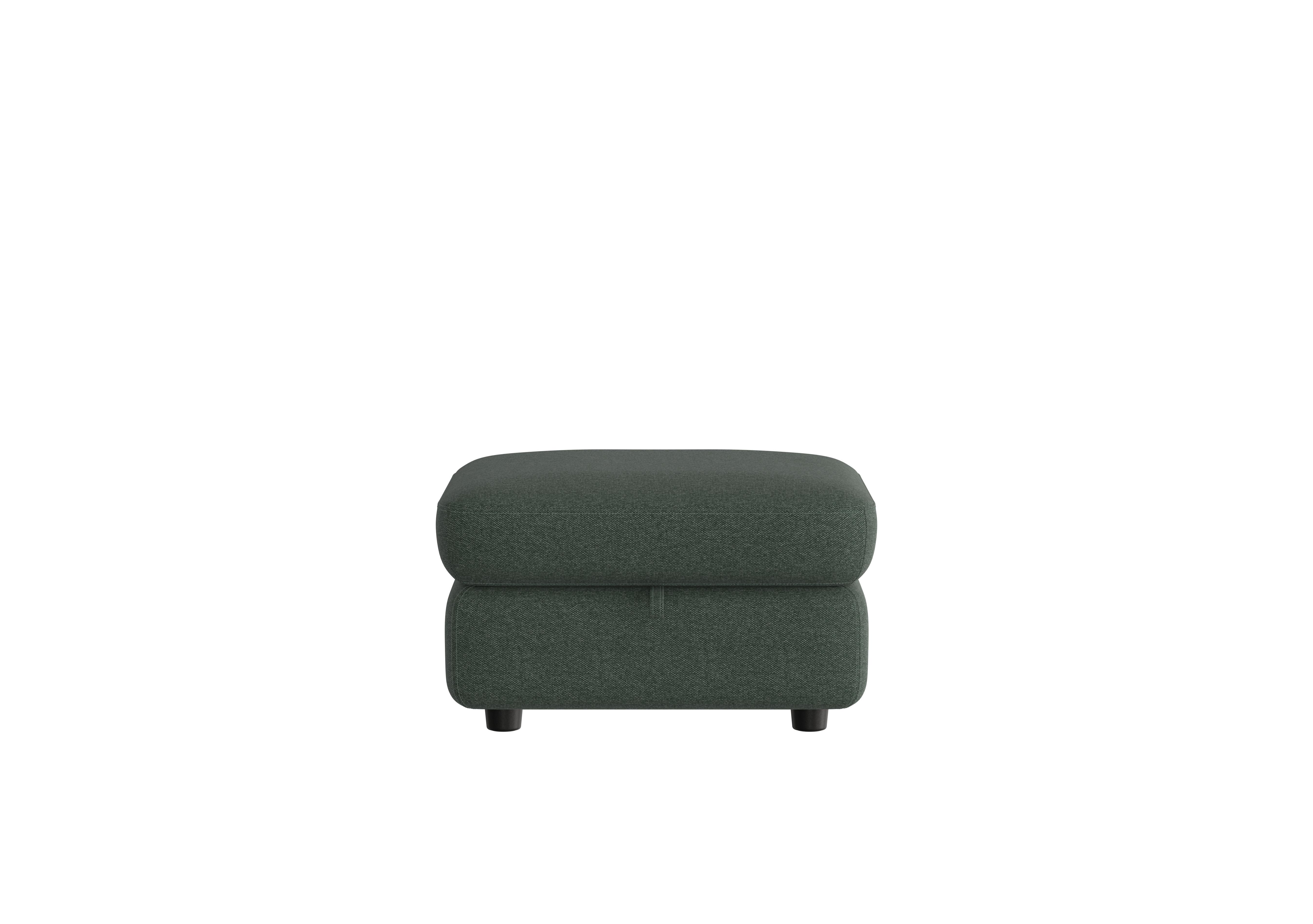 Compact Collection Piccolo Fabric Storage Footstool in Fab-Ska-R48 Moss Green on Furniture Village