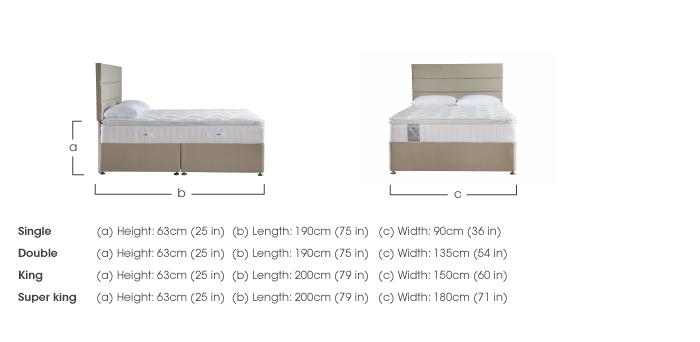 Latex Pillow Top 1400 Divan Set in  on Furniture Village