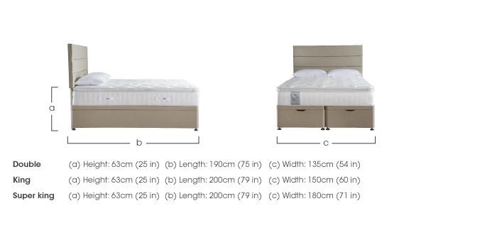 Latex Pillow Top 1400 Ottoman Set in  on Furniture Village