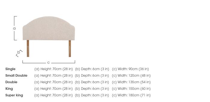 Saturn Strutted Headboard in  on Furniture Village