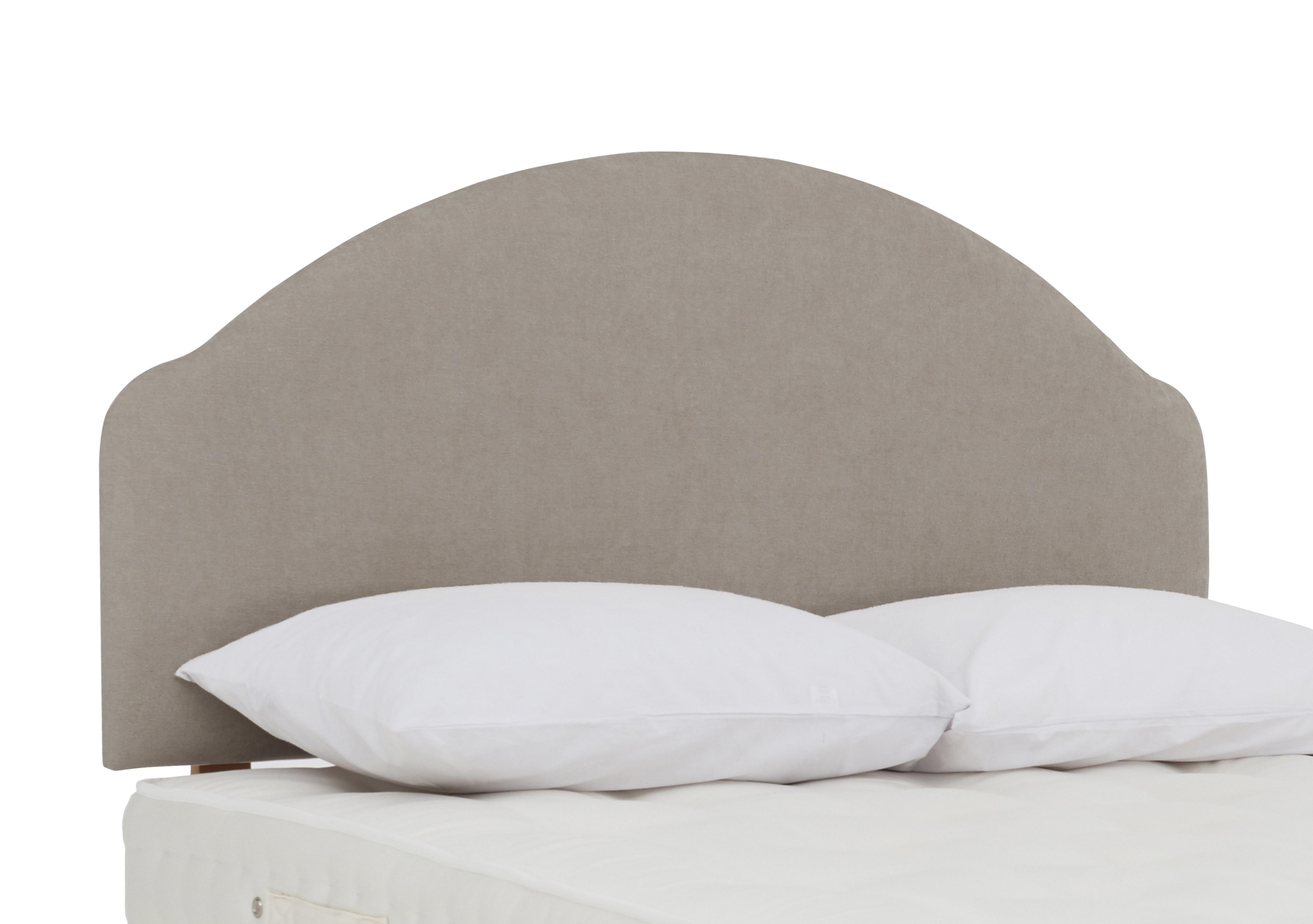 Saturn Strutted Headboard in Bel Silver on Furniture Village