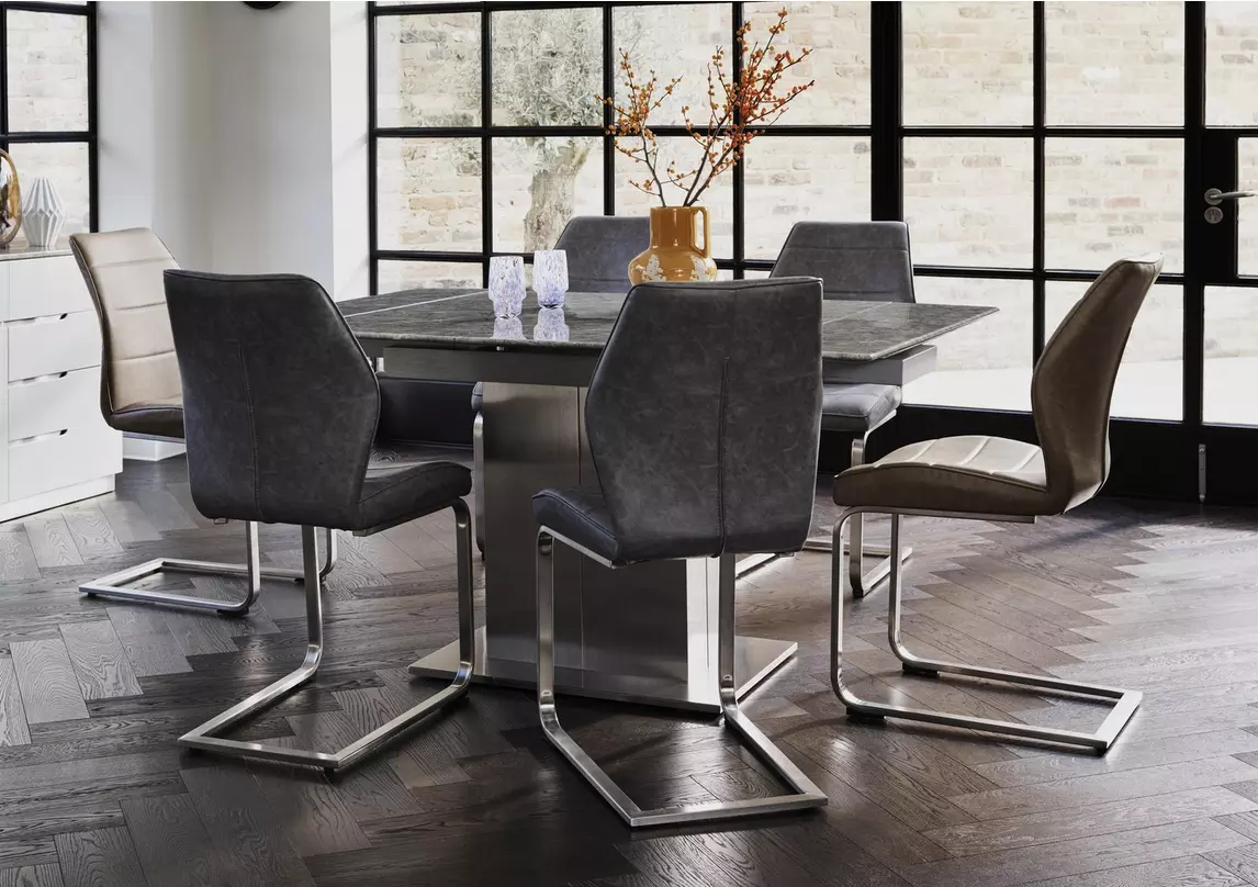 Cornerstone Extending Dining Table and 6 Chairs Furniture Village