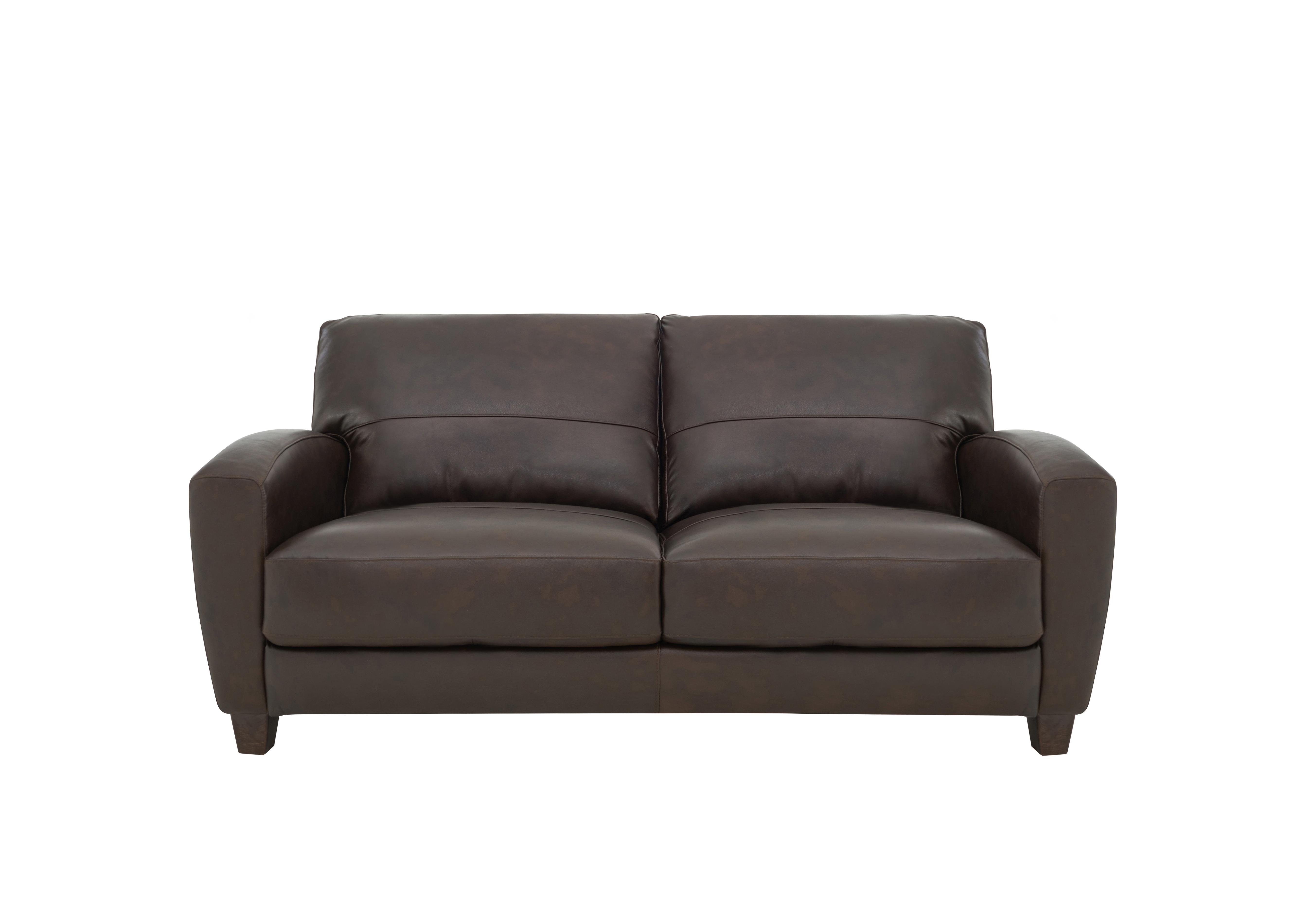 Deco 2 Seater Leather Sofa in 57020 Cabernet on Furniture Village