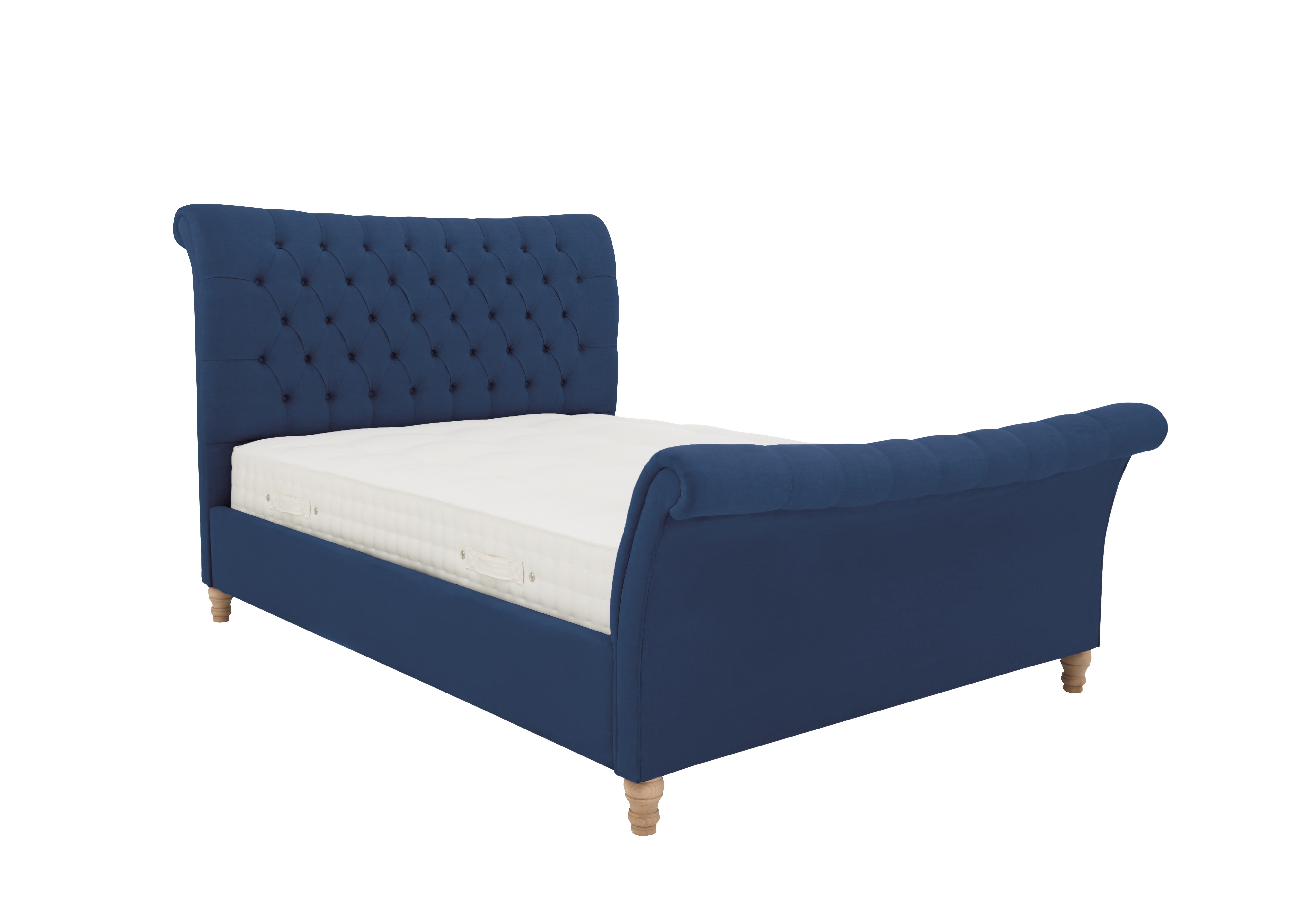 Evie Bed Frame in Velvet Navy on Furniture Village