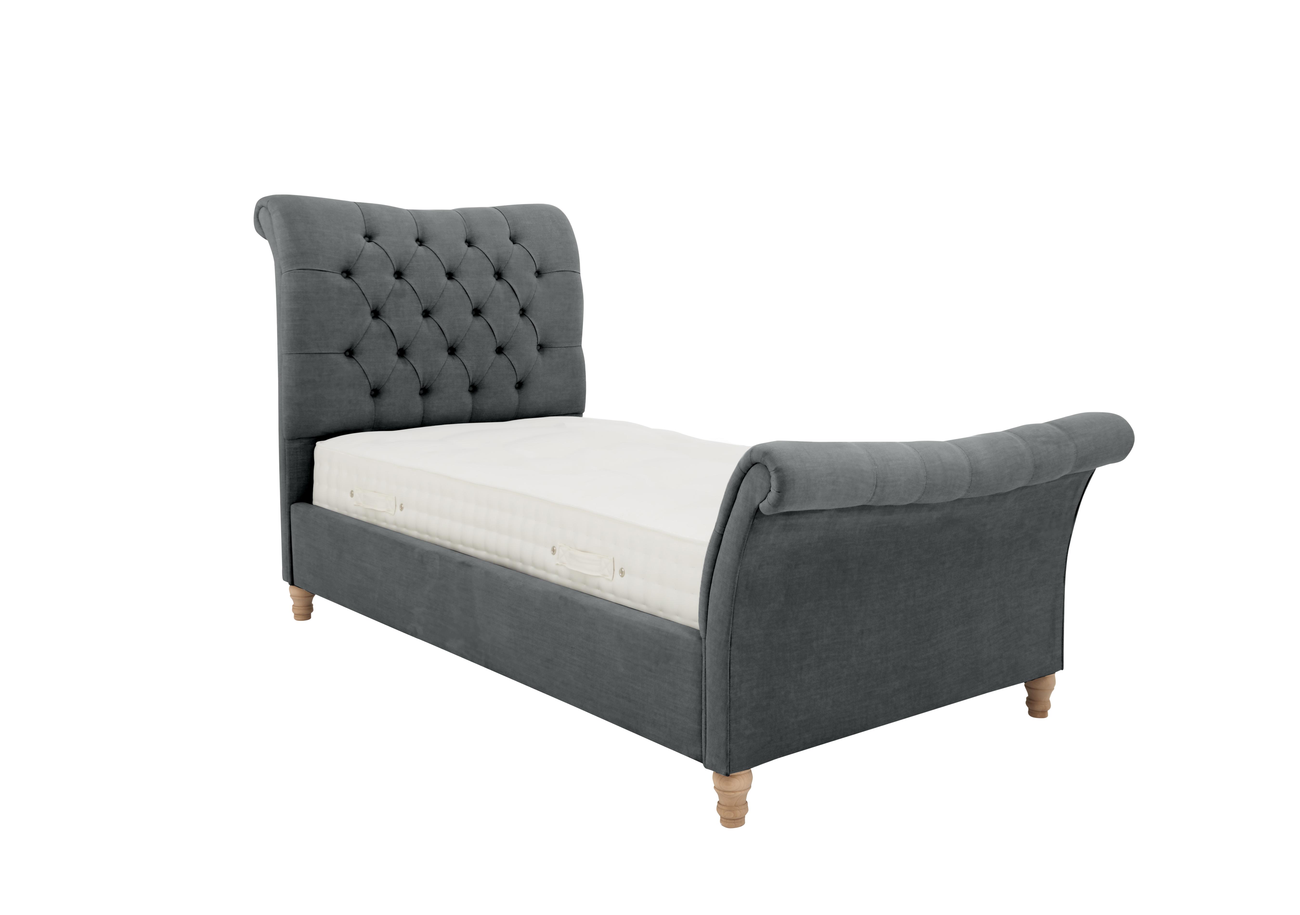 Evie Bed Frame in Velvet Steel on Furniture Village