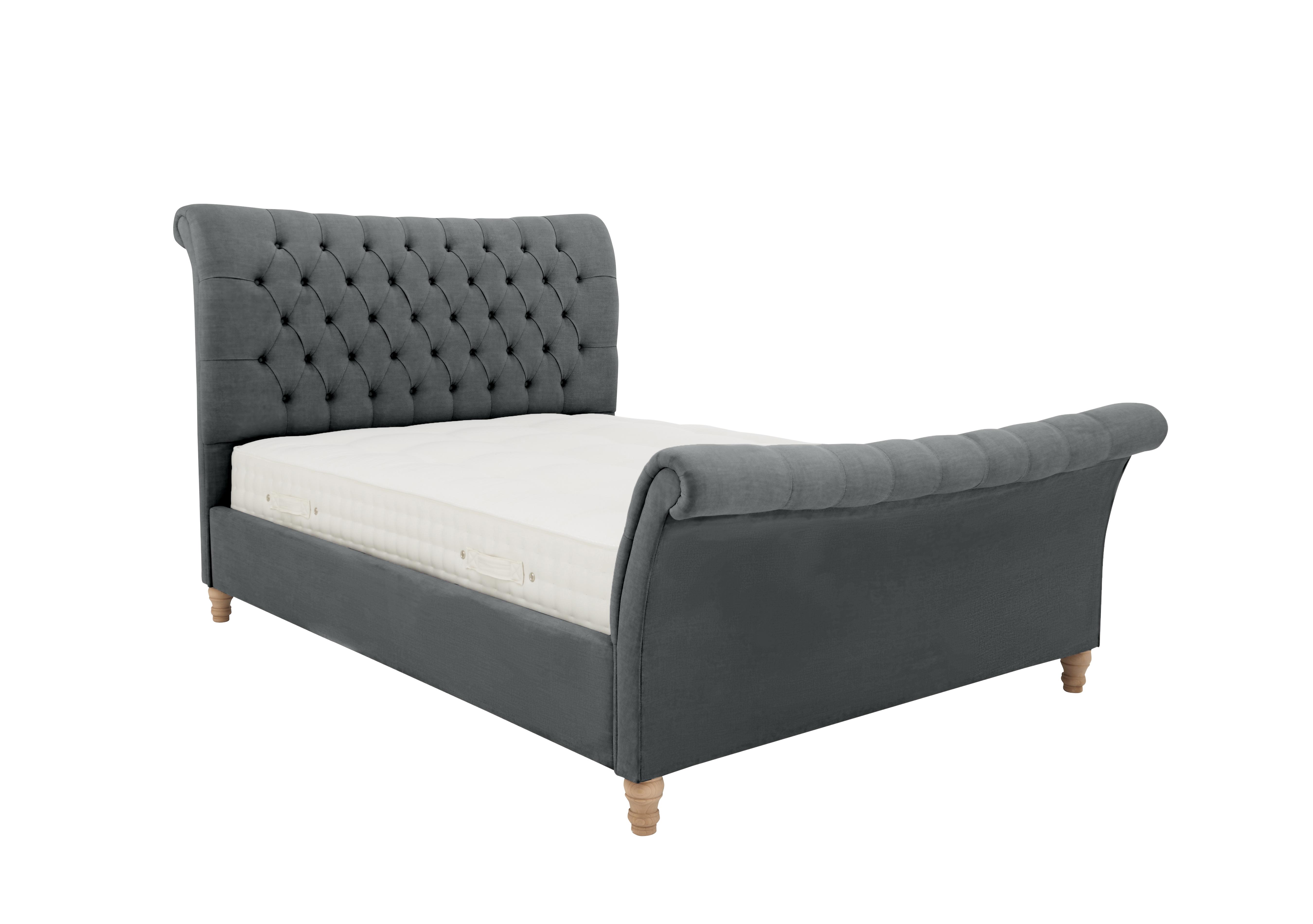 Evie Bed Frame in Velvet Steel on Furniture Village