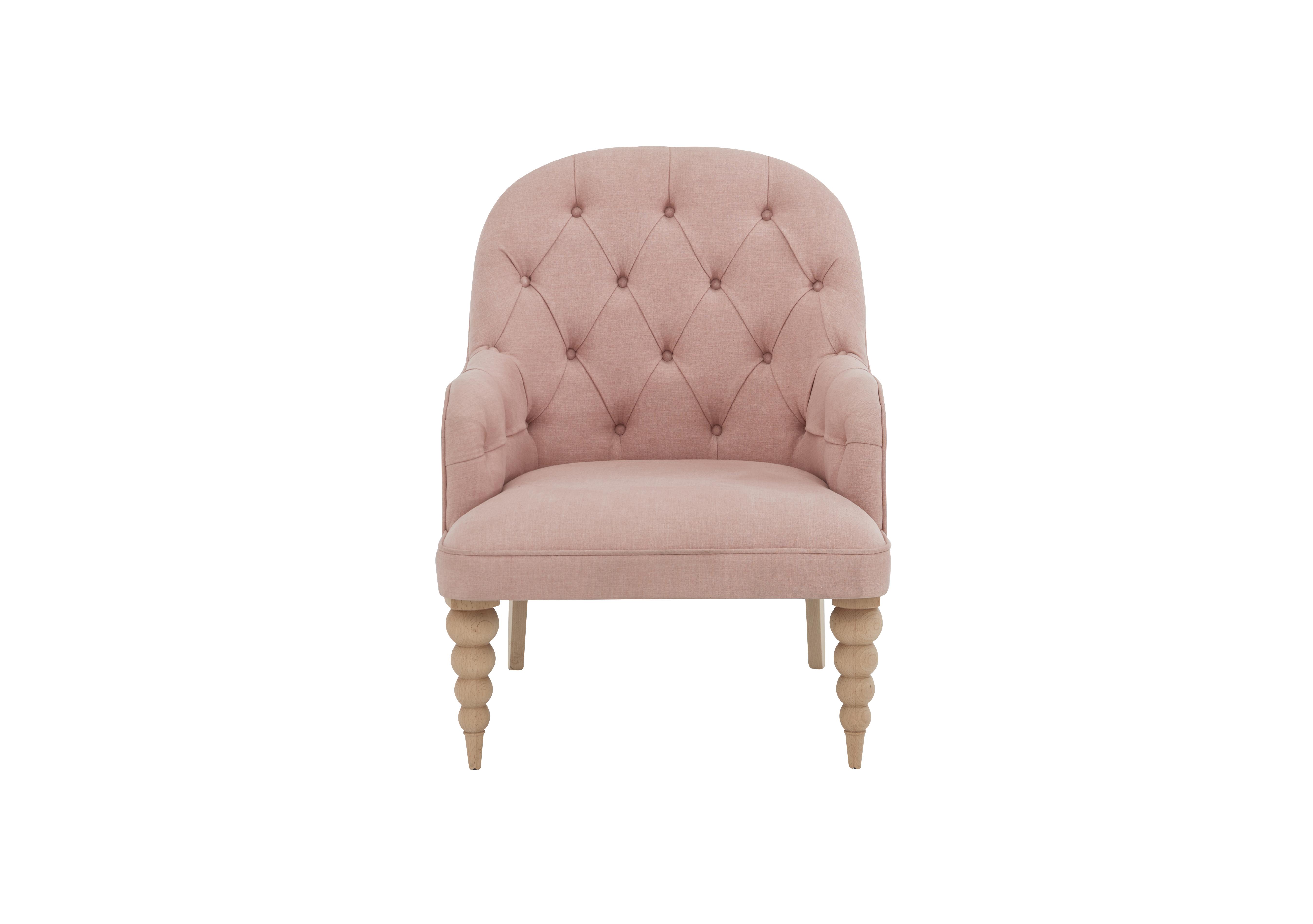 Evie Accent Chair in Linnet Rose on Furniture Village
