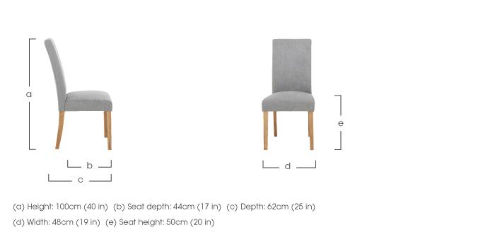 Angeles Fabric Chair in  on Furniture Village