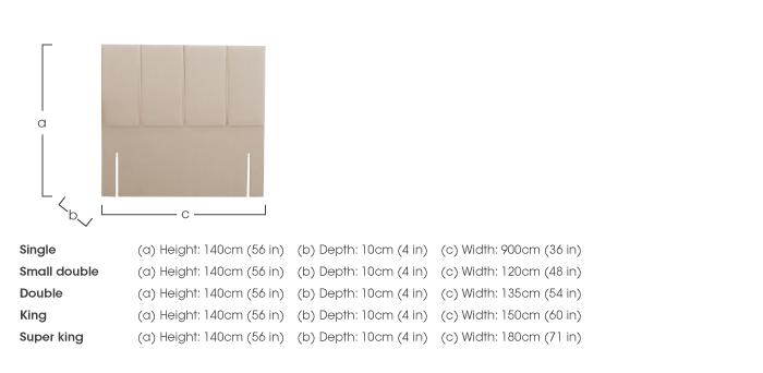 Claridge Floor Standing Headboard in  on Furniture Village