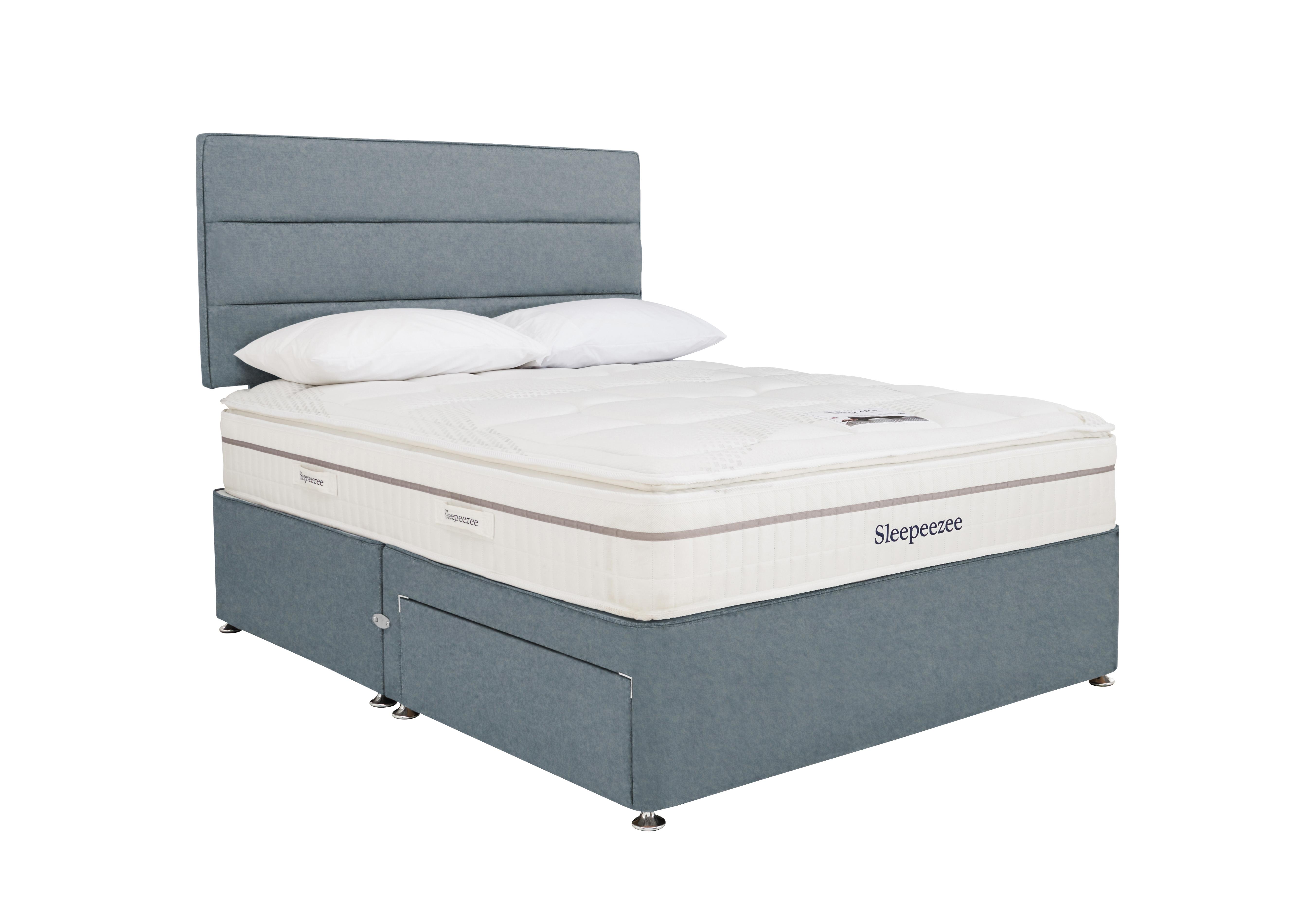 Calm 2200 Divan Set in Joshua Blue on Furniture Village