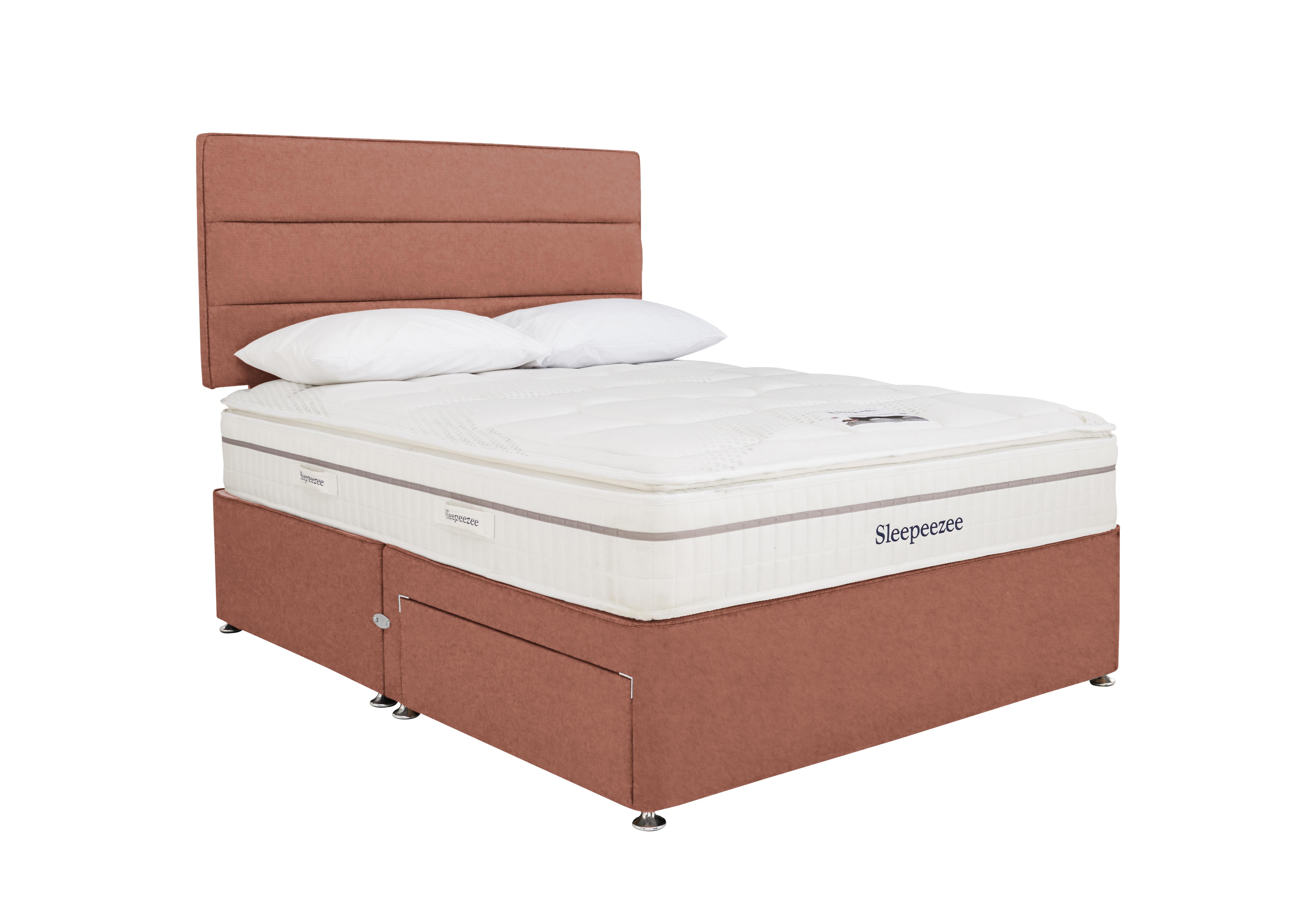 Calm 2200 Divan Set in Joshua Burnt Orange on Furniture Village