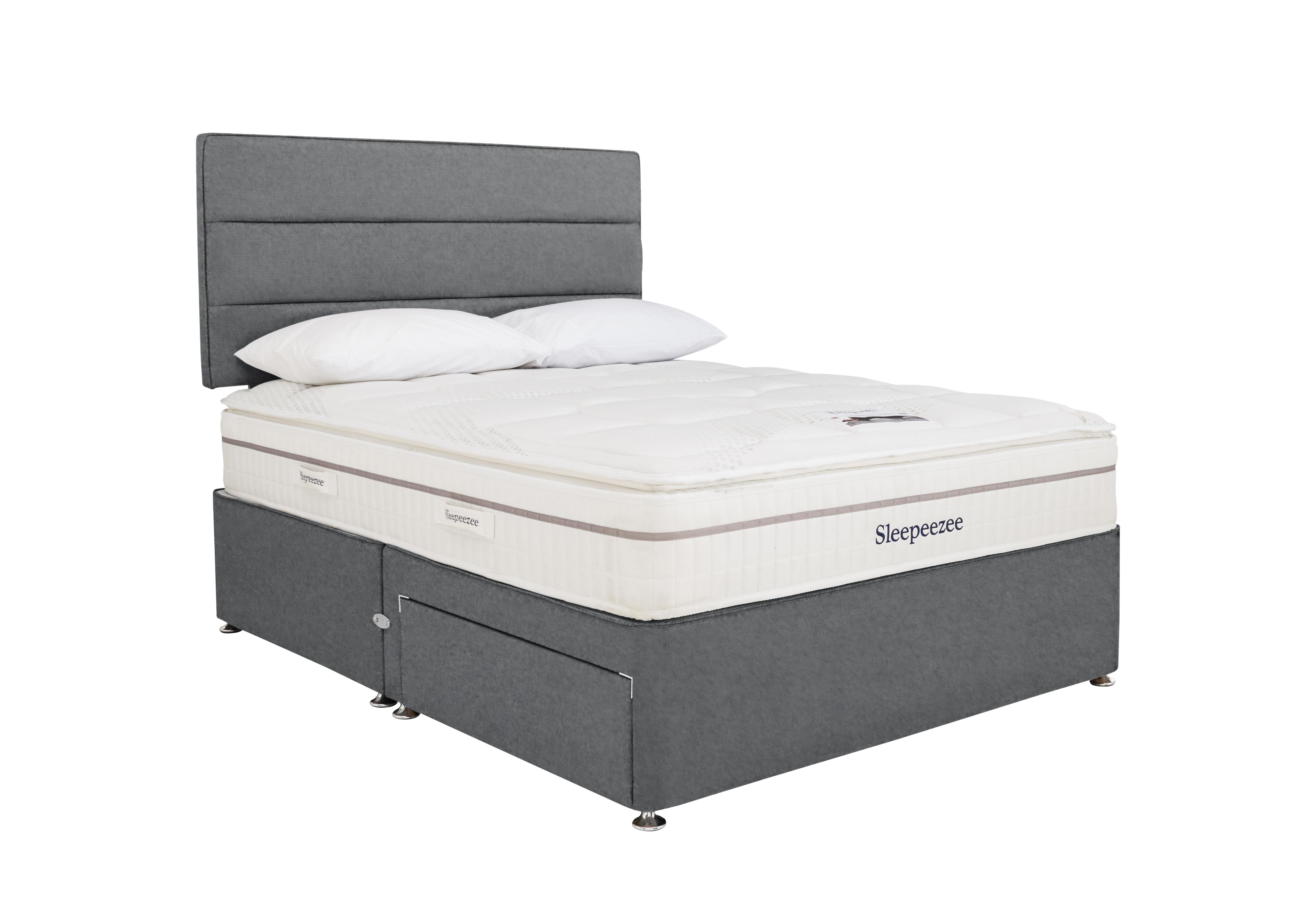 Calm 2200 Divan Set in Joshua Grey on Furniture Village