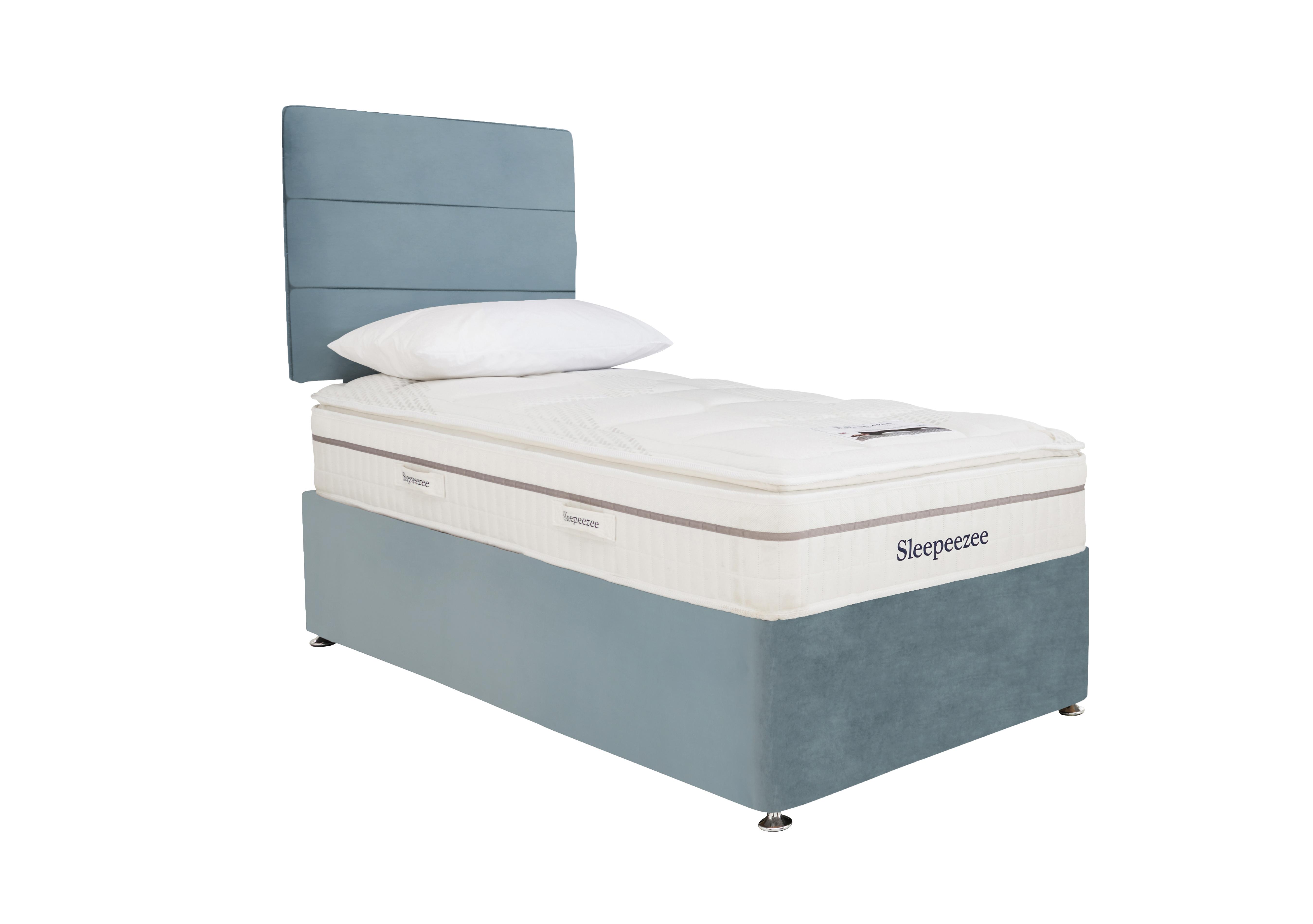 Calm 2200 Divan Set in Plush Light Blue on Furniture Village