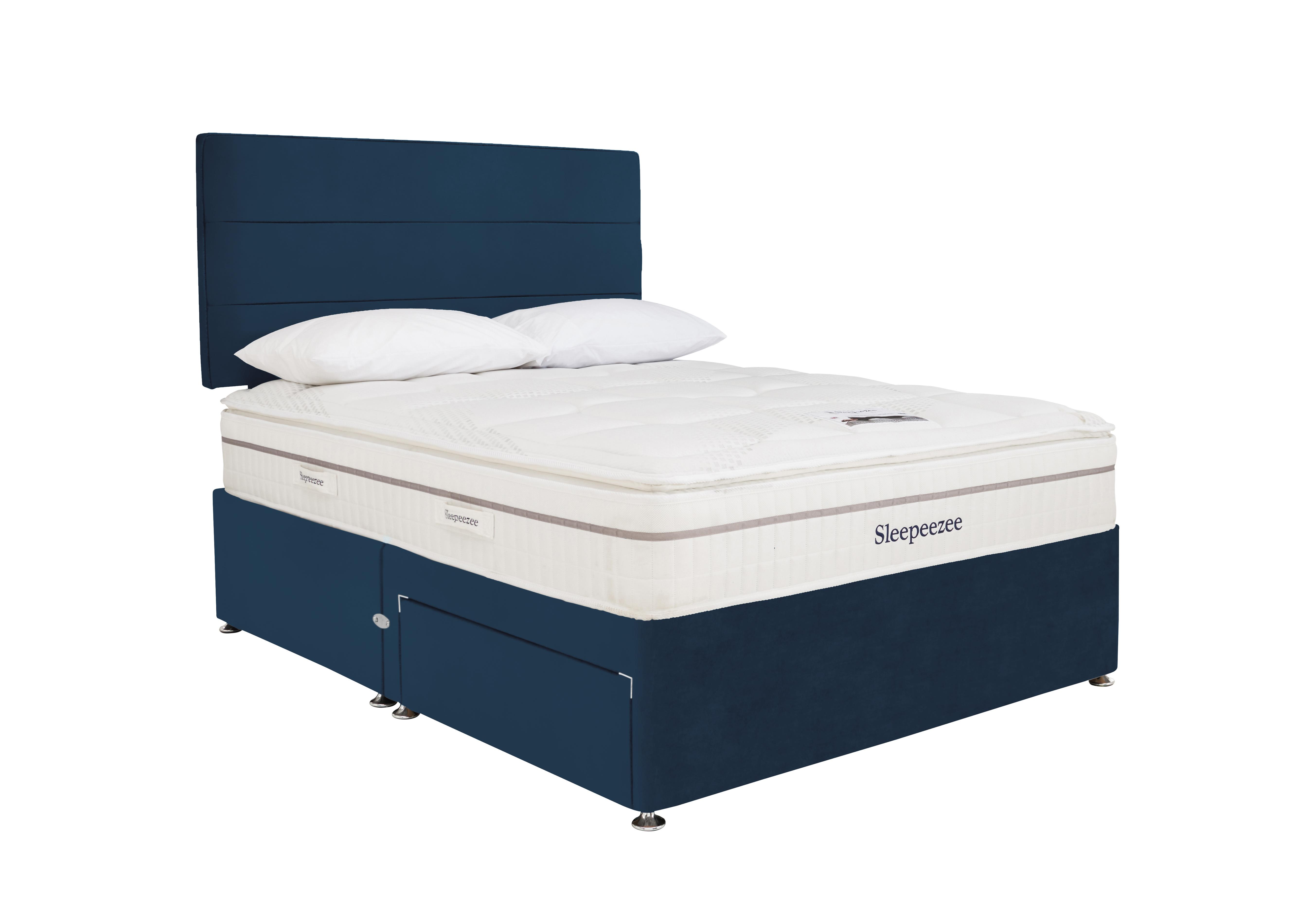 Calm 2200 Divan Set in Plush Navy on Furniture Village