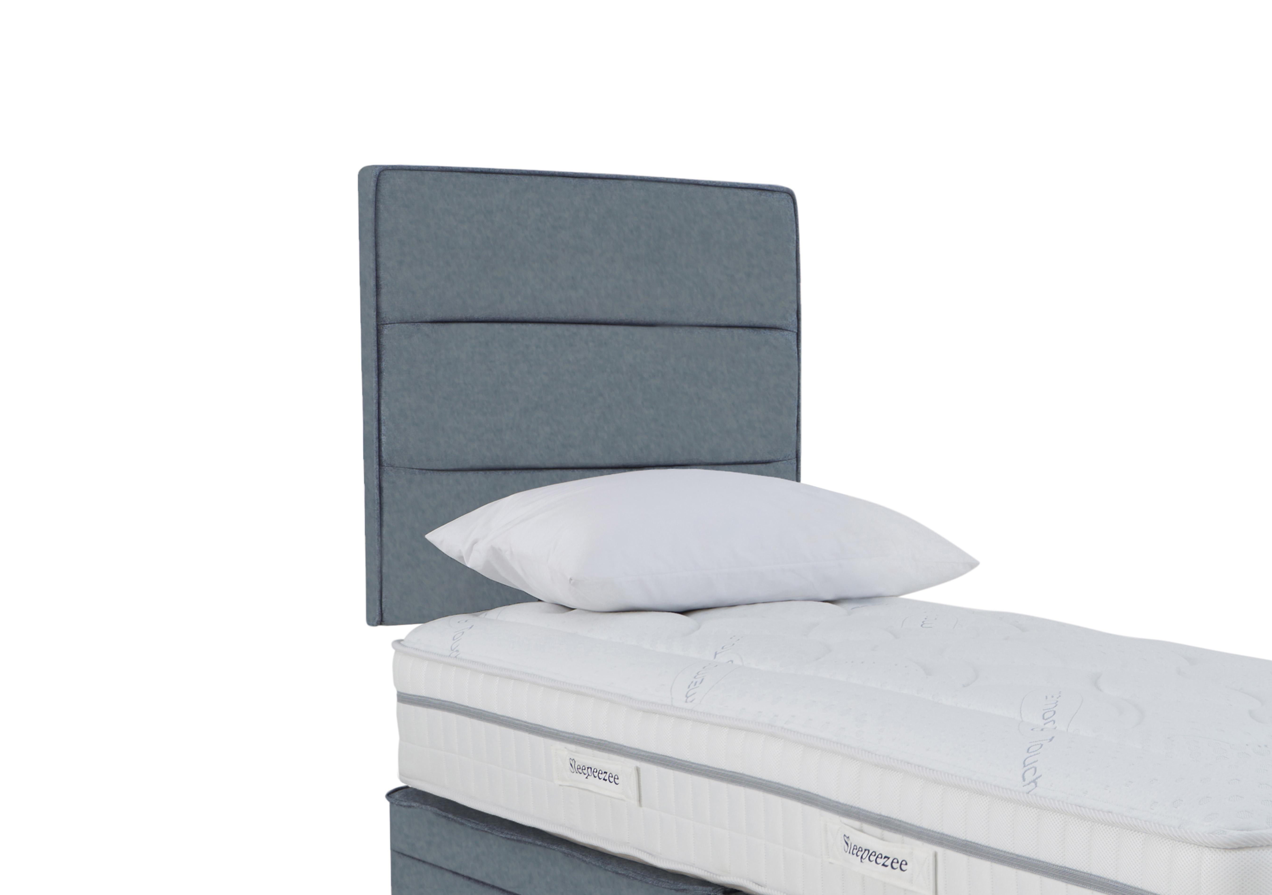 Jack Strutted Headboard in Joshua Blue on Furniture Village